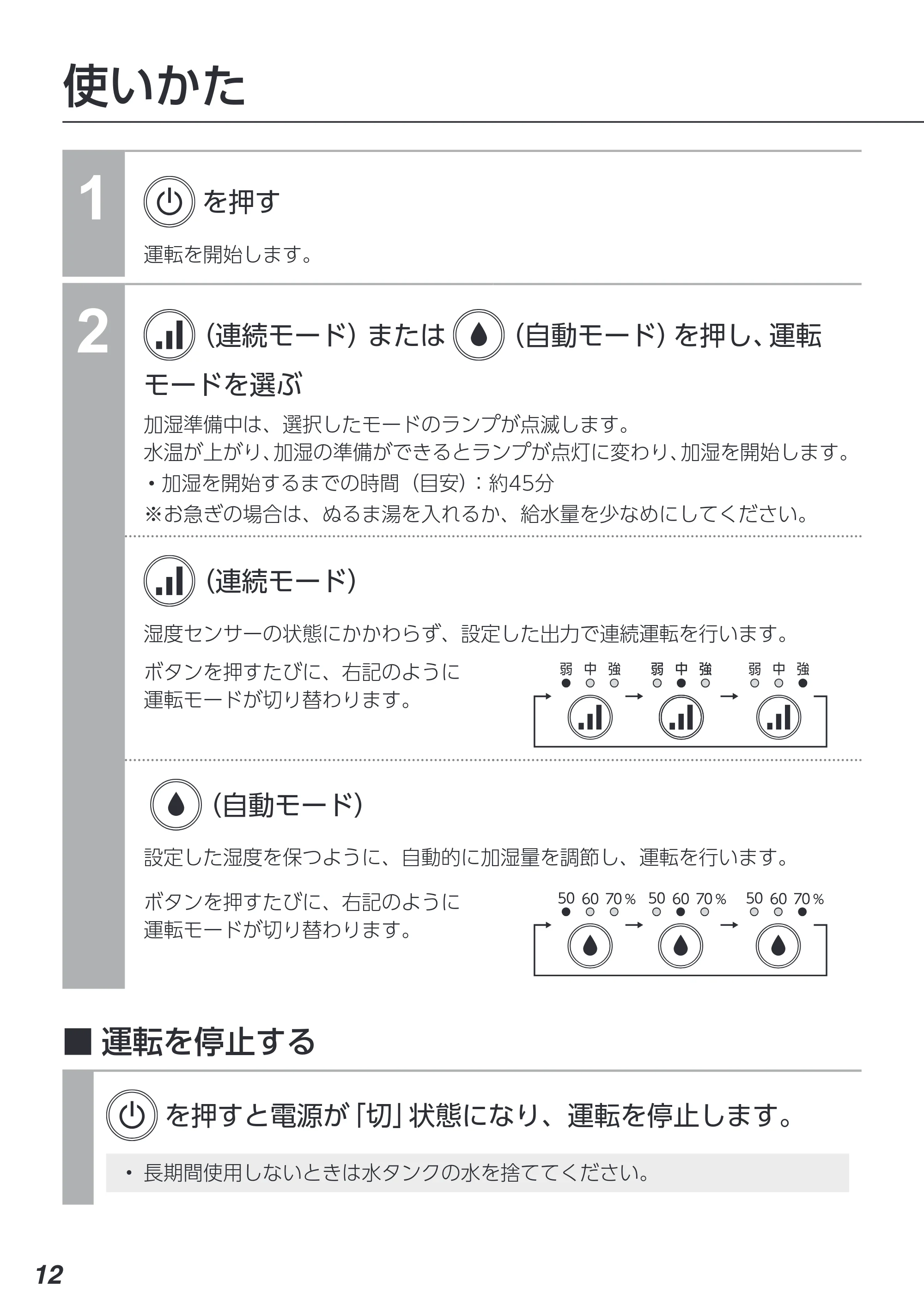 アイリスオーヤマ KHM-MH60 取扱説明書 — 原本ページ — 12ページ