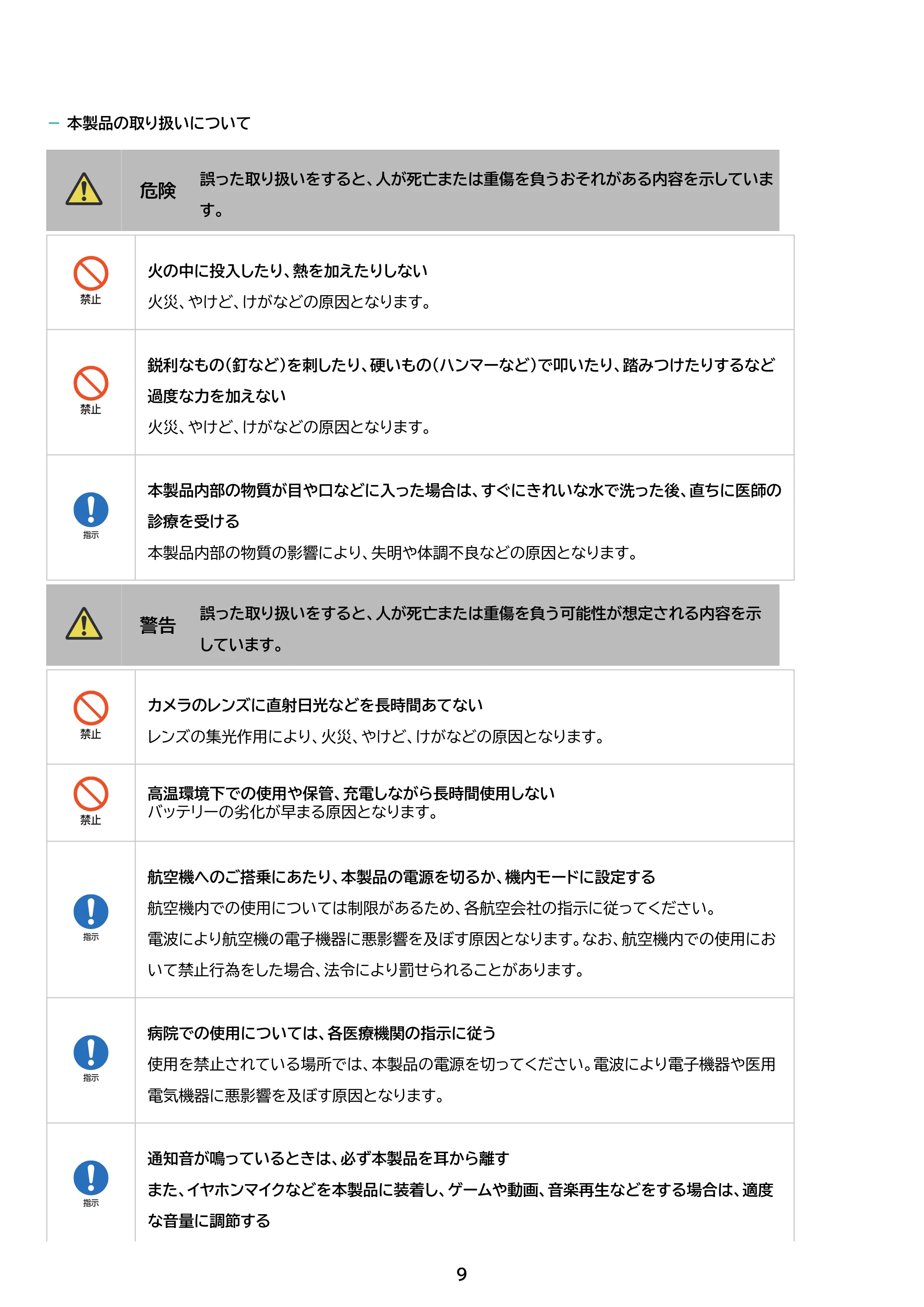 アイリスオーヤマ TE082M2N1-B 取扱説明書 — 原本ページ — 9ページ