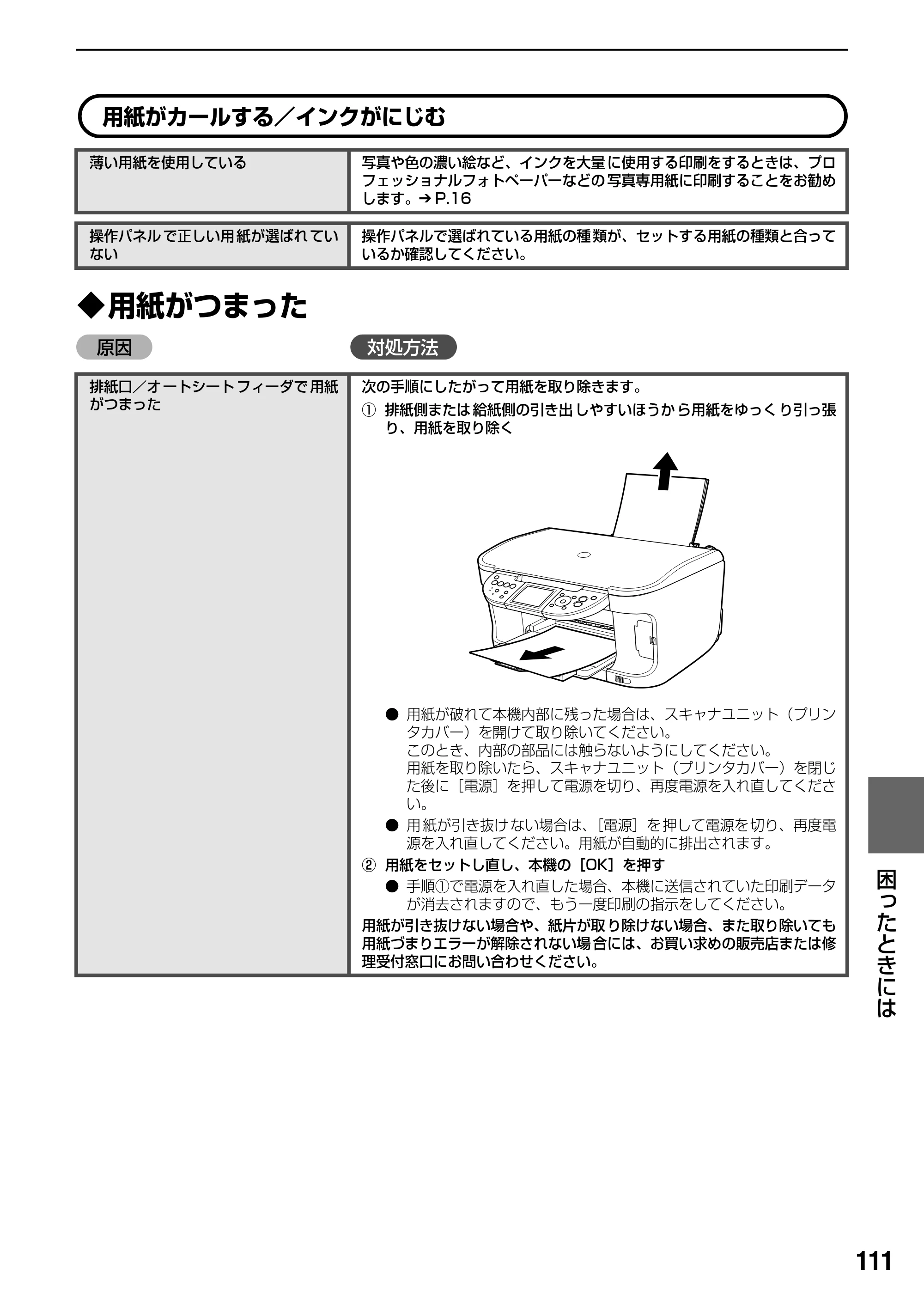 キヤノン PIXUS MP800 操作ガイド（本体操作編） （PDF形式／7.9Mバイト） — 原本ページ — 113ページ