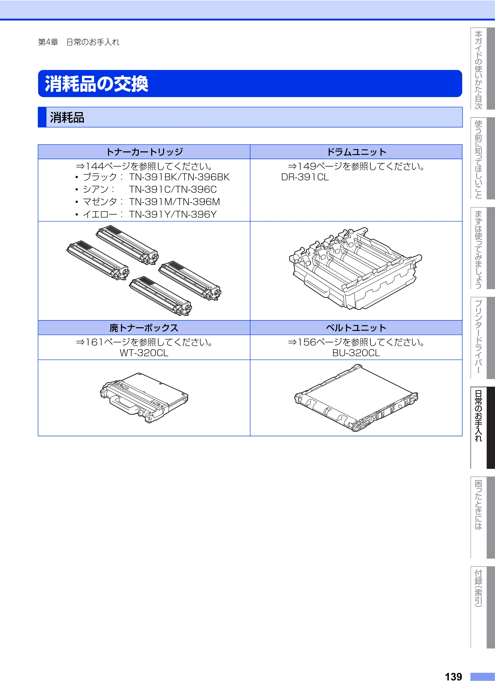ブラザー HL-L9200CDWT ユーザーズガイド — 消耗品の交換 — 原本ページ — 139ページ