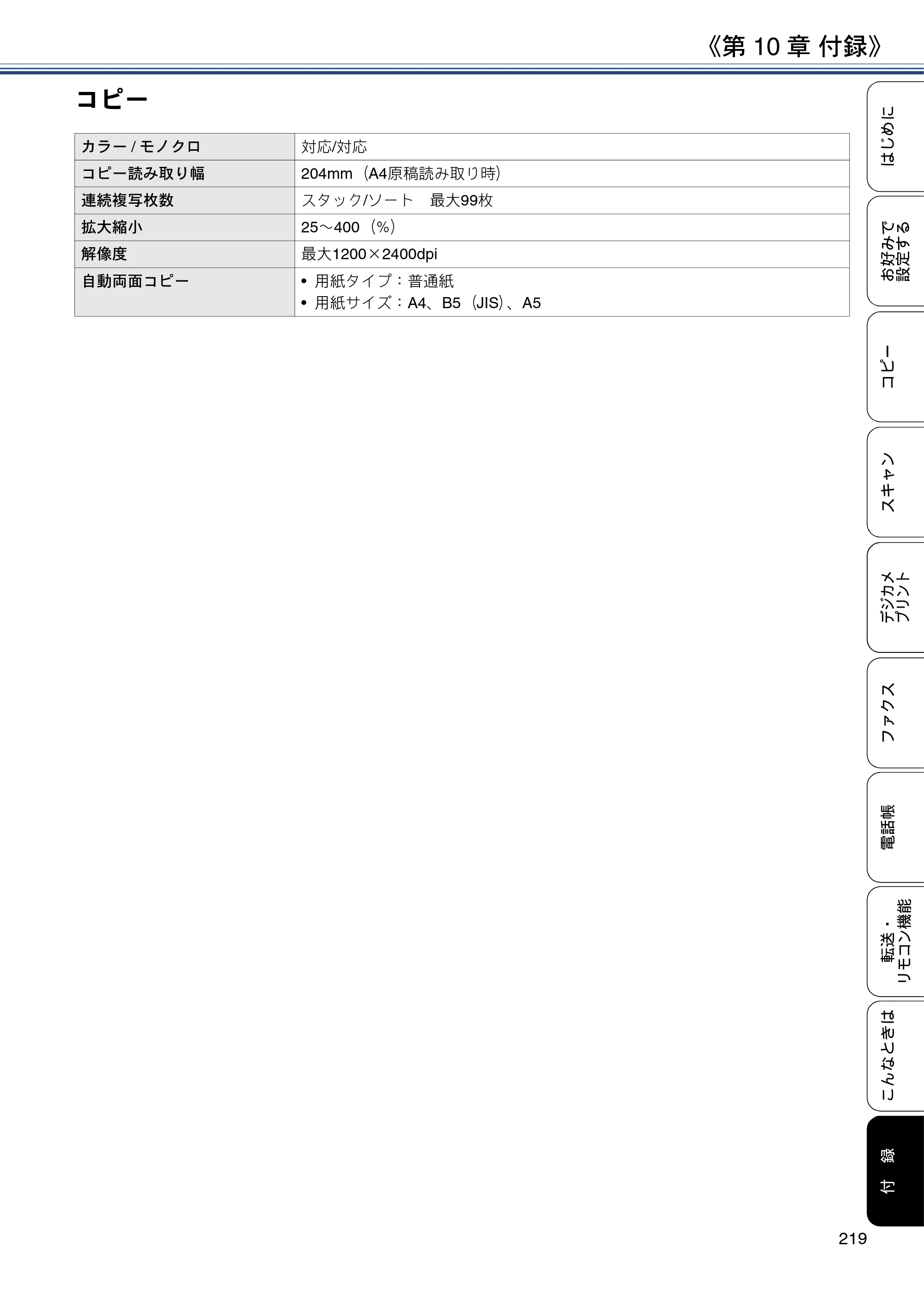 ブラザー MFC-J4720N / MFC-J5620CDW / MFC-J5720CDW ユーザーズガイド ～応用編～ — 原本ページ — 219ページ