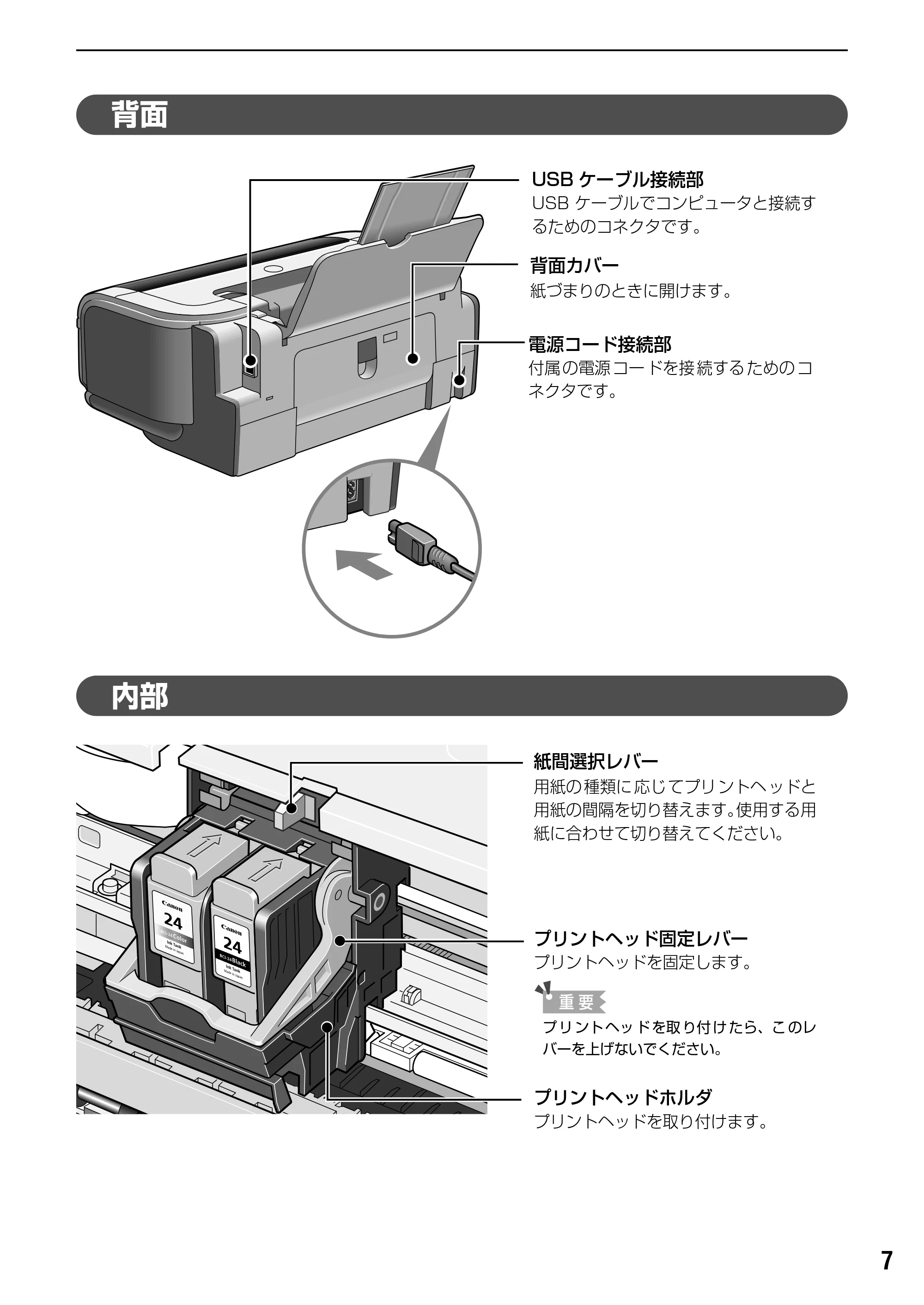 キヤノン PIXUS iP2000 基本操作ガイド （PDF形式／9.08Mバイト） — 原本ページ — 9ページ