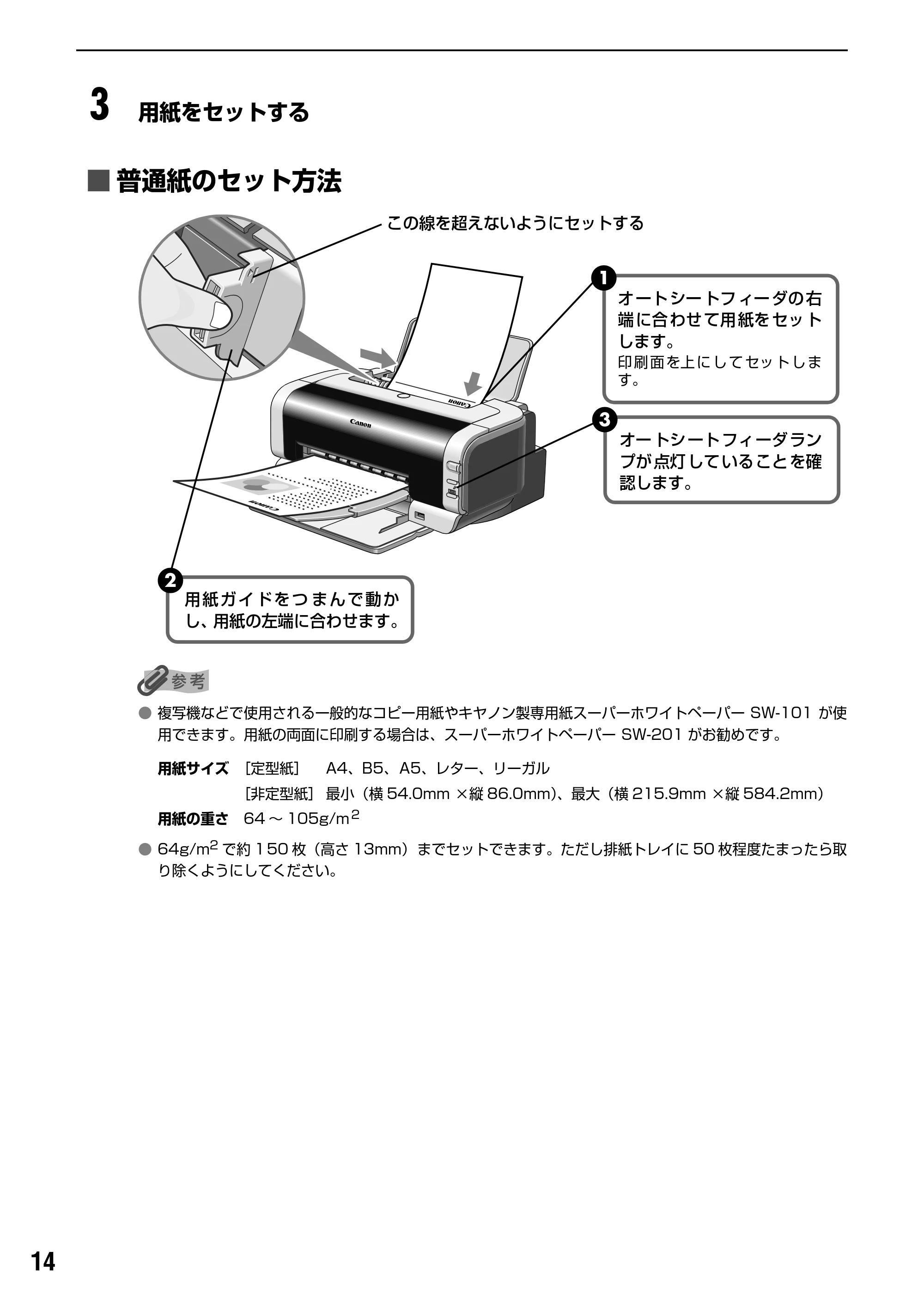 キヤノン PIXUS iP2000 基本操作ガイド （PDF形式／9.08Mバイト） — 原本ページ — 16ページ