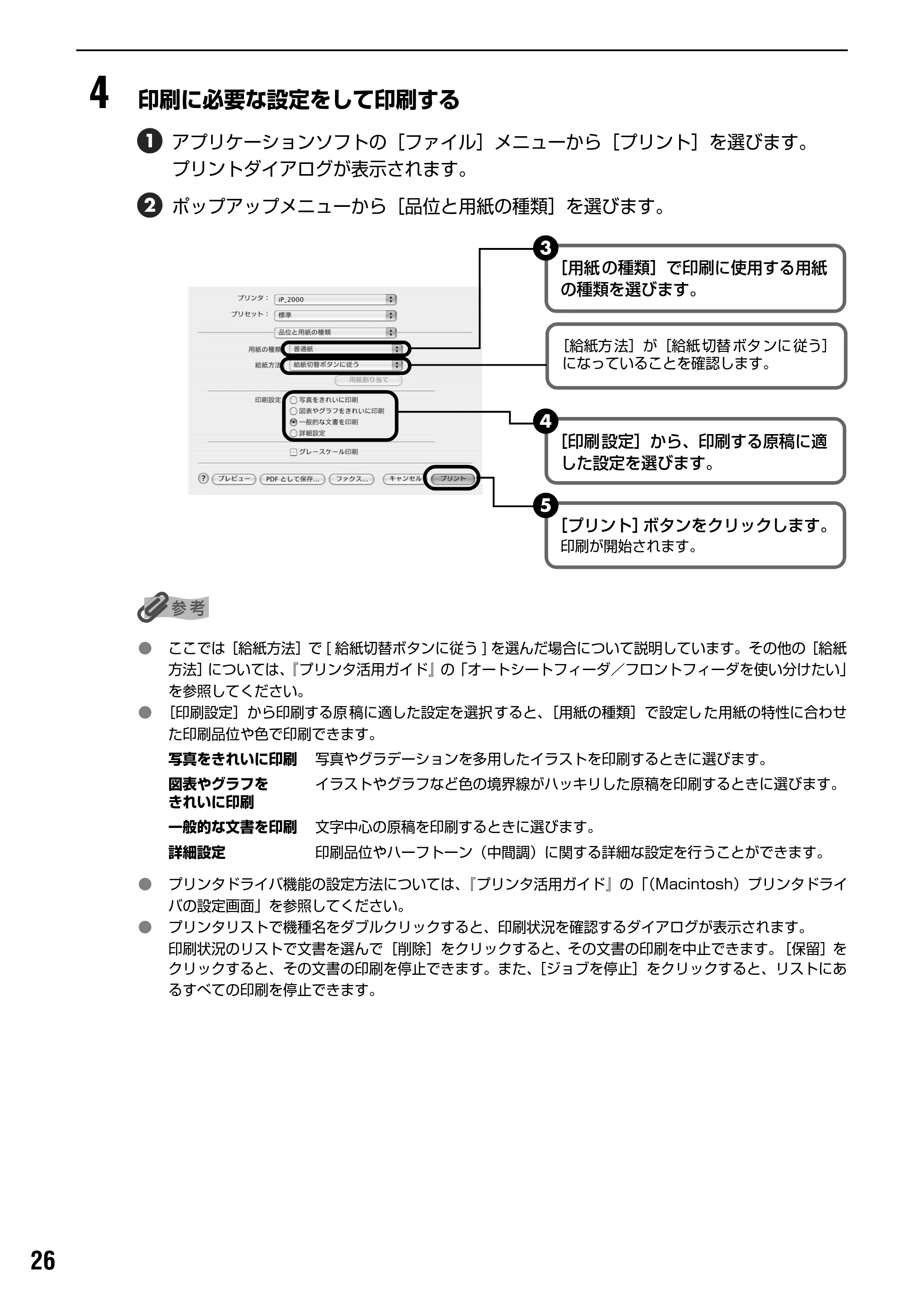 キヤノン PIXUS iP2000 基本操作ガイド （PDF形式／9.08Mバイト） — 原本ページ — 28ページ