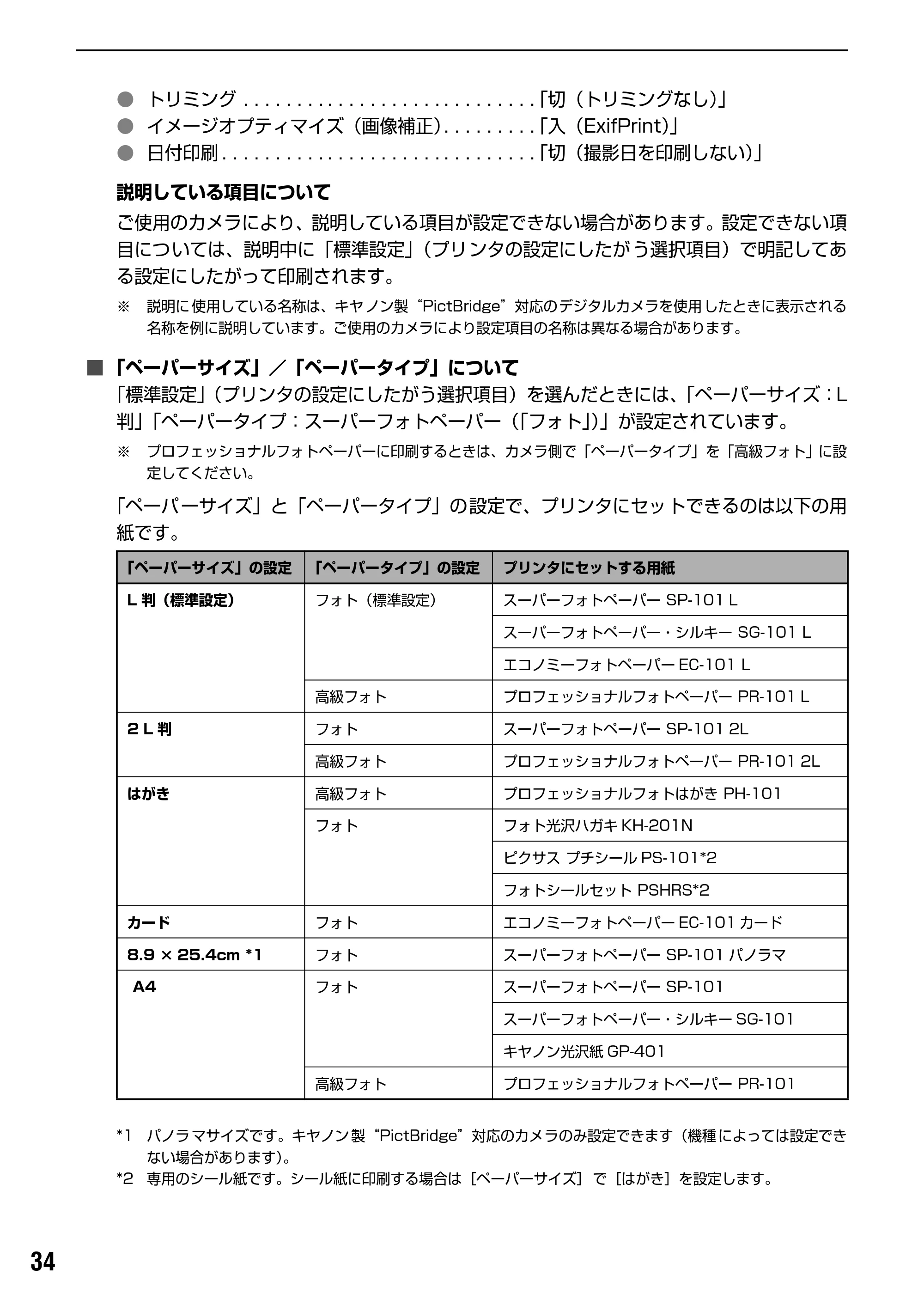 キヤノン PIXUS iP2000 基本操作ガイド （PDF形式／9.08Mバイト） — キヤノン“Bubble Jet Direct”対応カメラから印刷する — 原本ページ — 36ページ
