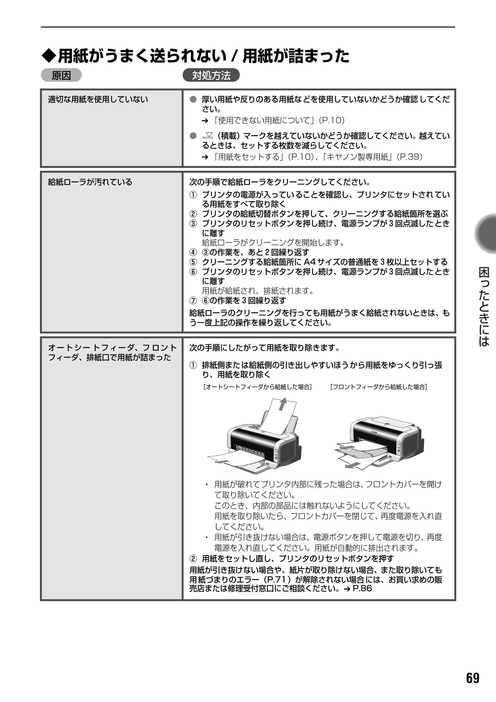 キヤノン PIXUS iP2000 基本操作ガイド （PDF形式／9.08Mバイト） — 原本ページ — 71ページ