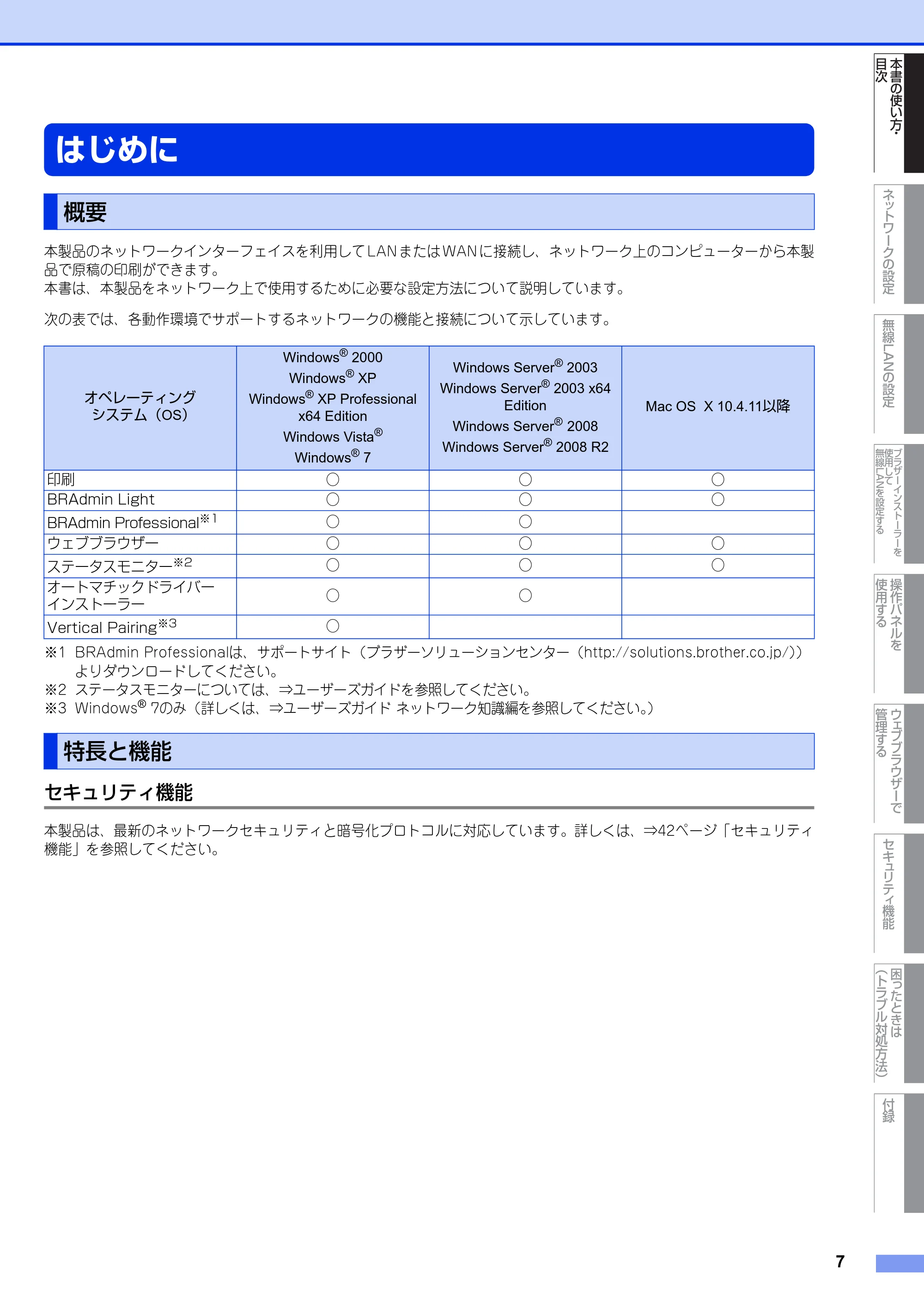 ブラザー HL-2270DW ユーザーズガイド ～ネットワーク操作編～ — はじめに — 原本ページ — 8ページ