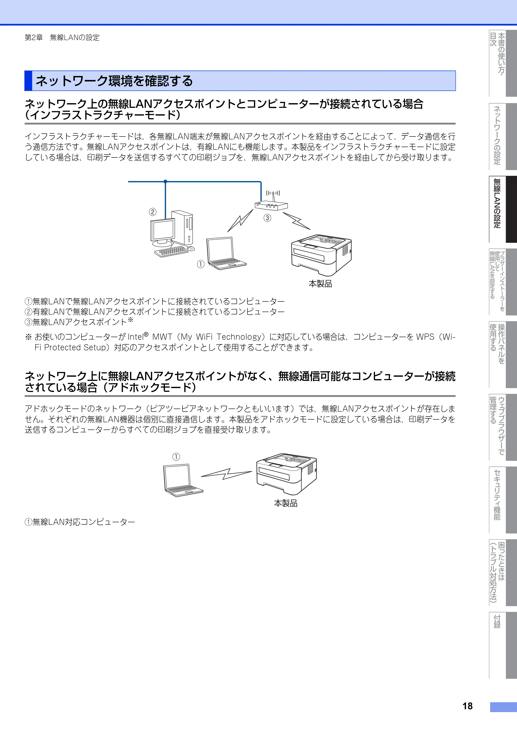ブラザー HL-2270DW ユーザーズガイド ～ネットワーク操作編～ — ネットワーク環境を確認する — 原本ページ — 19ページ