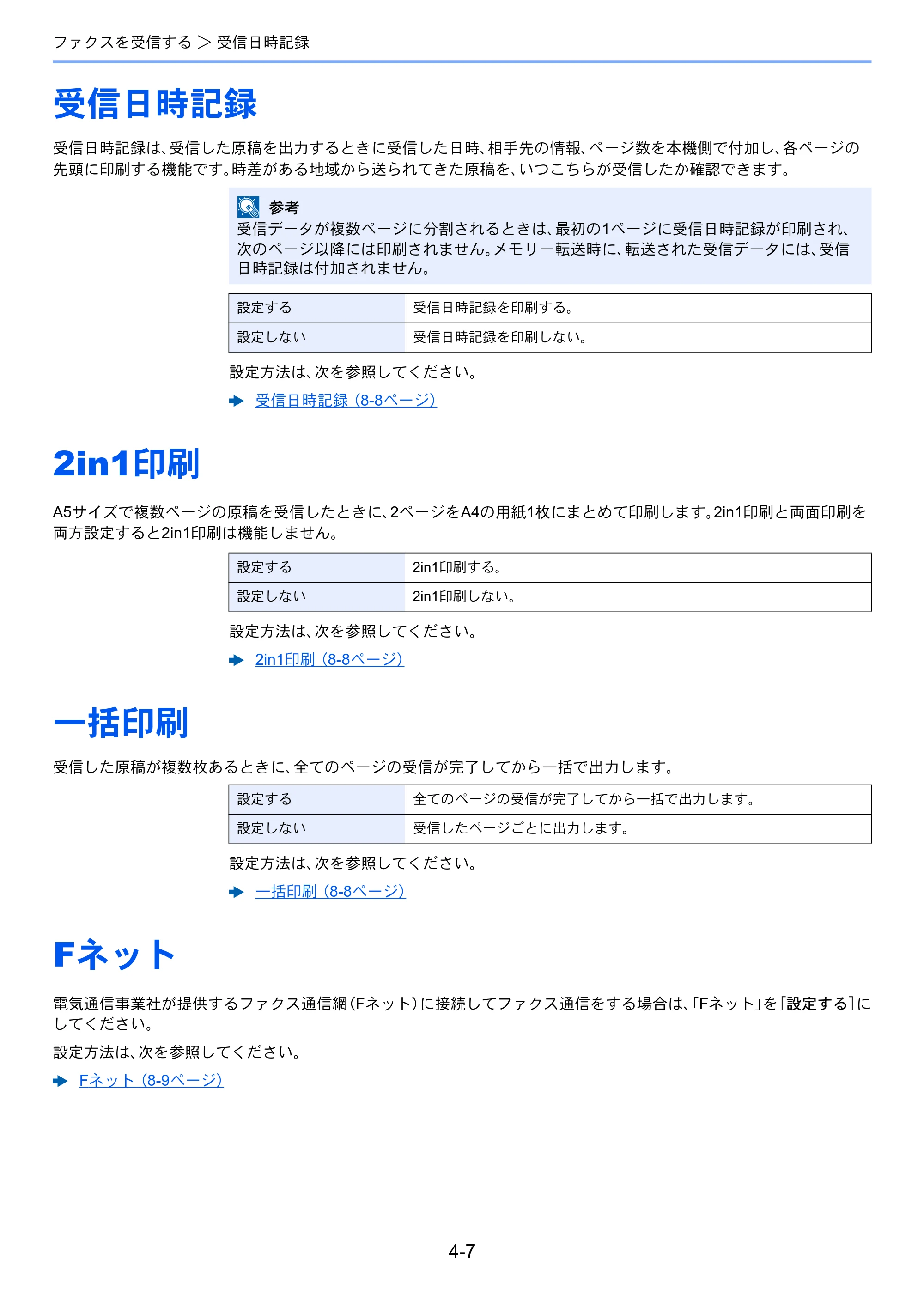 京セラ ECOSYS M2540dw ECOSYS M2540dw FAX使用説明書 — 受信日時記録 — 原本ページ — 66ページ
