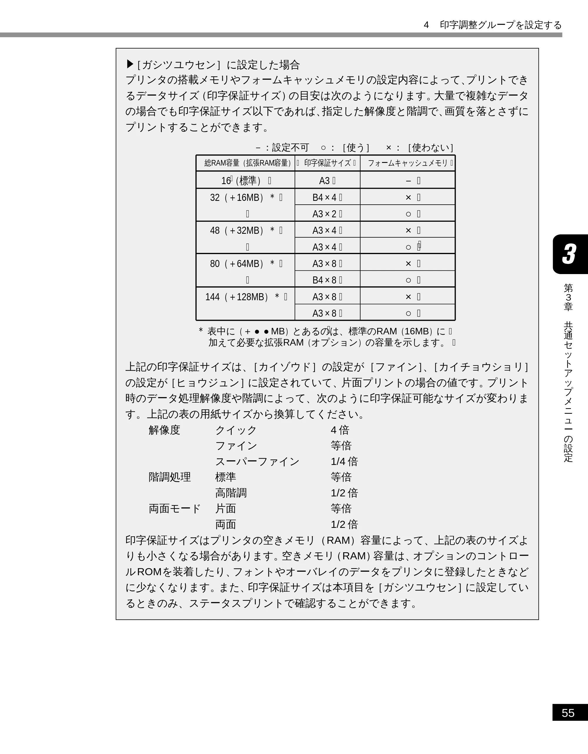 キヤノン LBP-1610 LIPS機能ガイド （PDF形式／3.64Mバイト） — ［ガシツユウセン］に設定した場合 — 原本ページ — 66ページ
