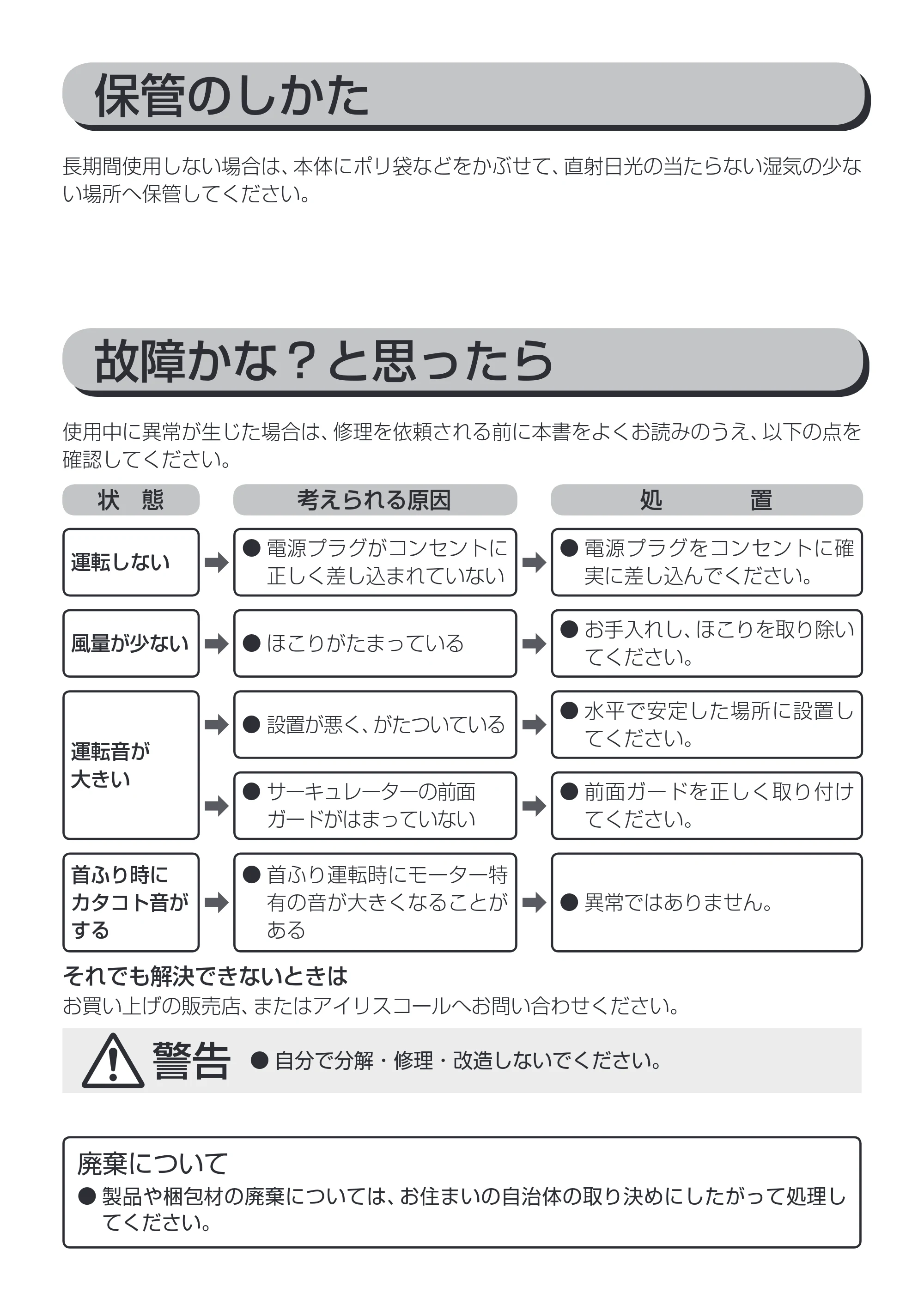 アイリスオーヤマ PCF-MKM18 取扱説明書 — 原本ページ — 9ページ