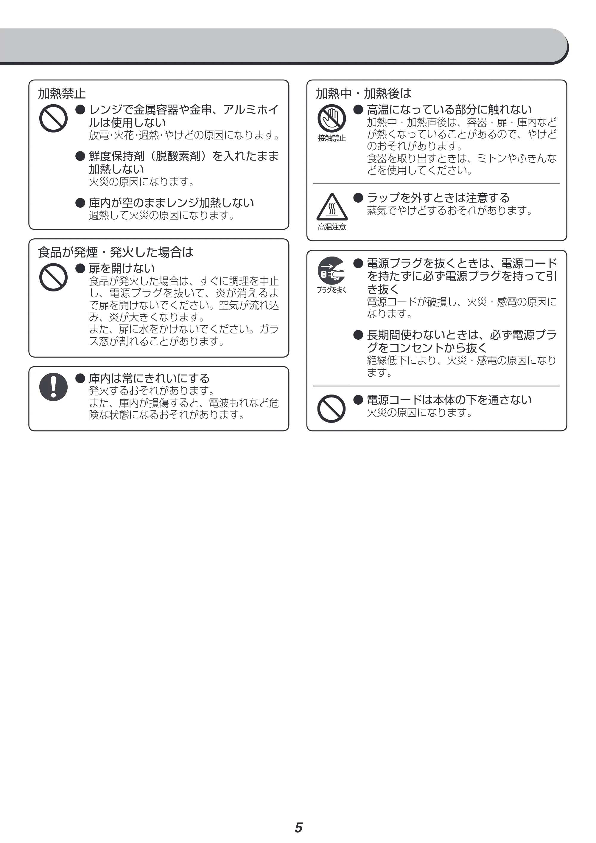アイリスオーヤマ MO-T1604 取扱説明書 — 原本ページ — 5ページ
