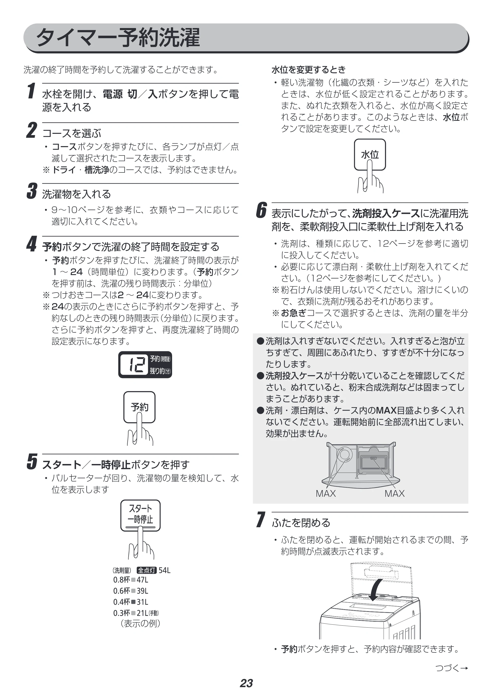 アイリスオーヤマ IAW-T705E 取扱説明書 — 原本ページ — 23ページ