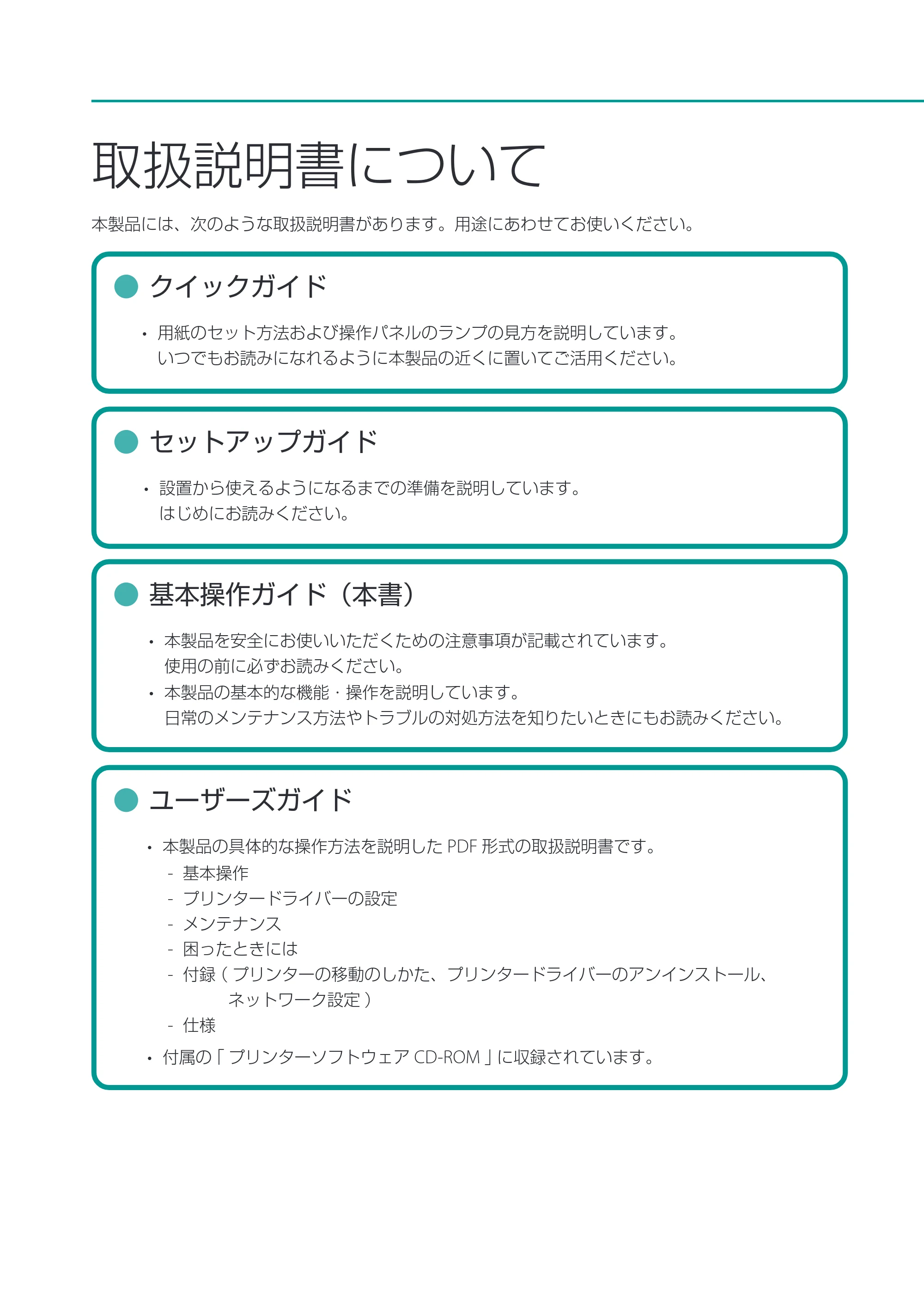キヤノン CX-M1720 CX-M1720 基本操作ガイド 2024年8月1日更新（PDF：10.7MB） — 原本ページ — 2ページ