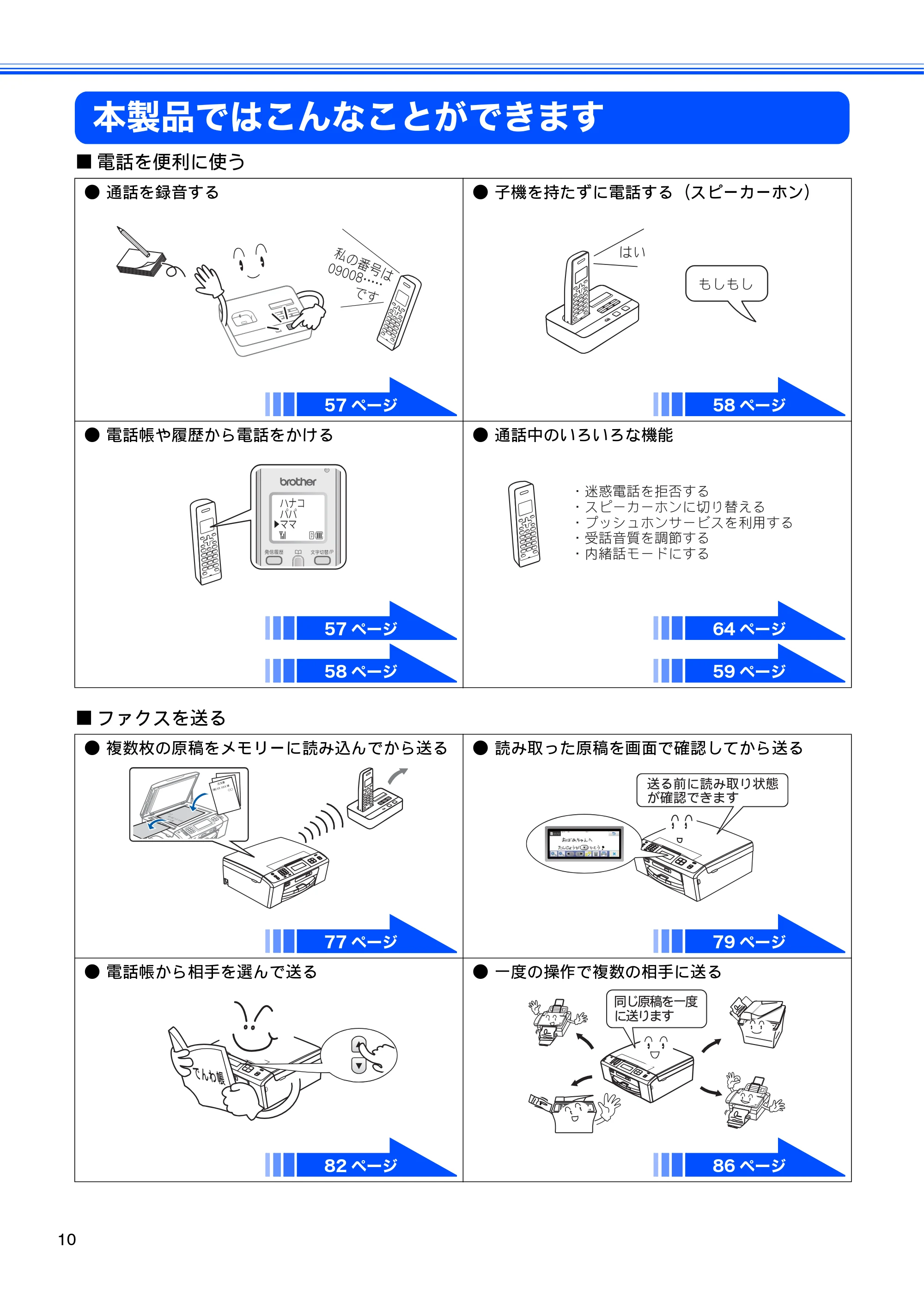 ブラザー MFC-J805D / MFC-J805DW / MFC-J855DN / MFC-J855DWN ユーザーズガイド ～基本編～ — 本製品ではこんなことができます — 原本ページ — 12ページ