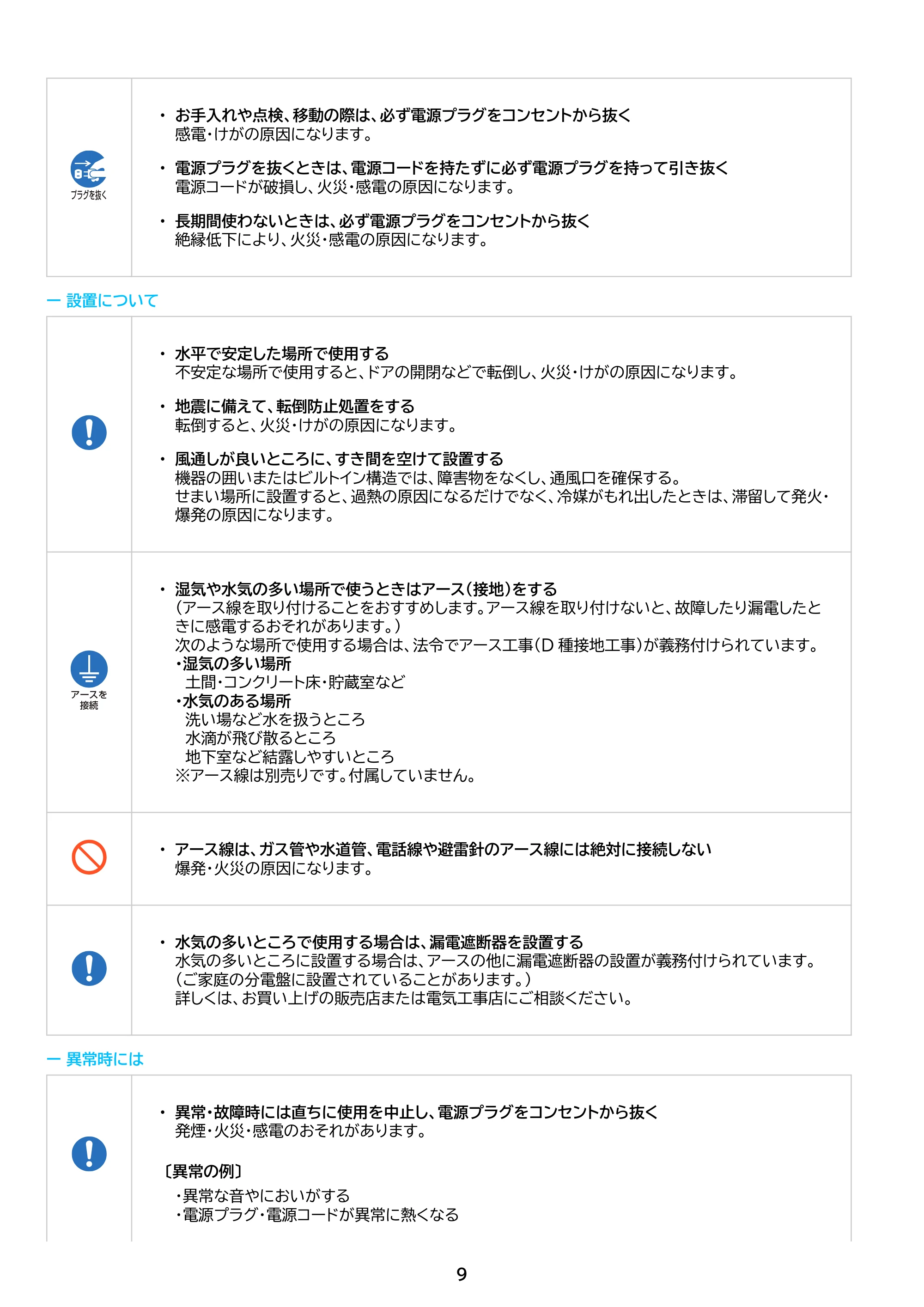 アイリスオーヤマ IRSN-I37A 取扱説明書 — 原本ページ — 9ページ