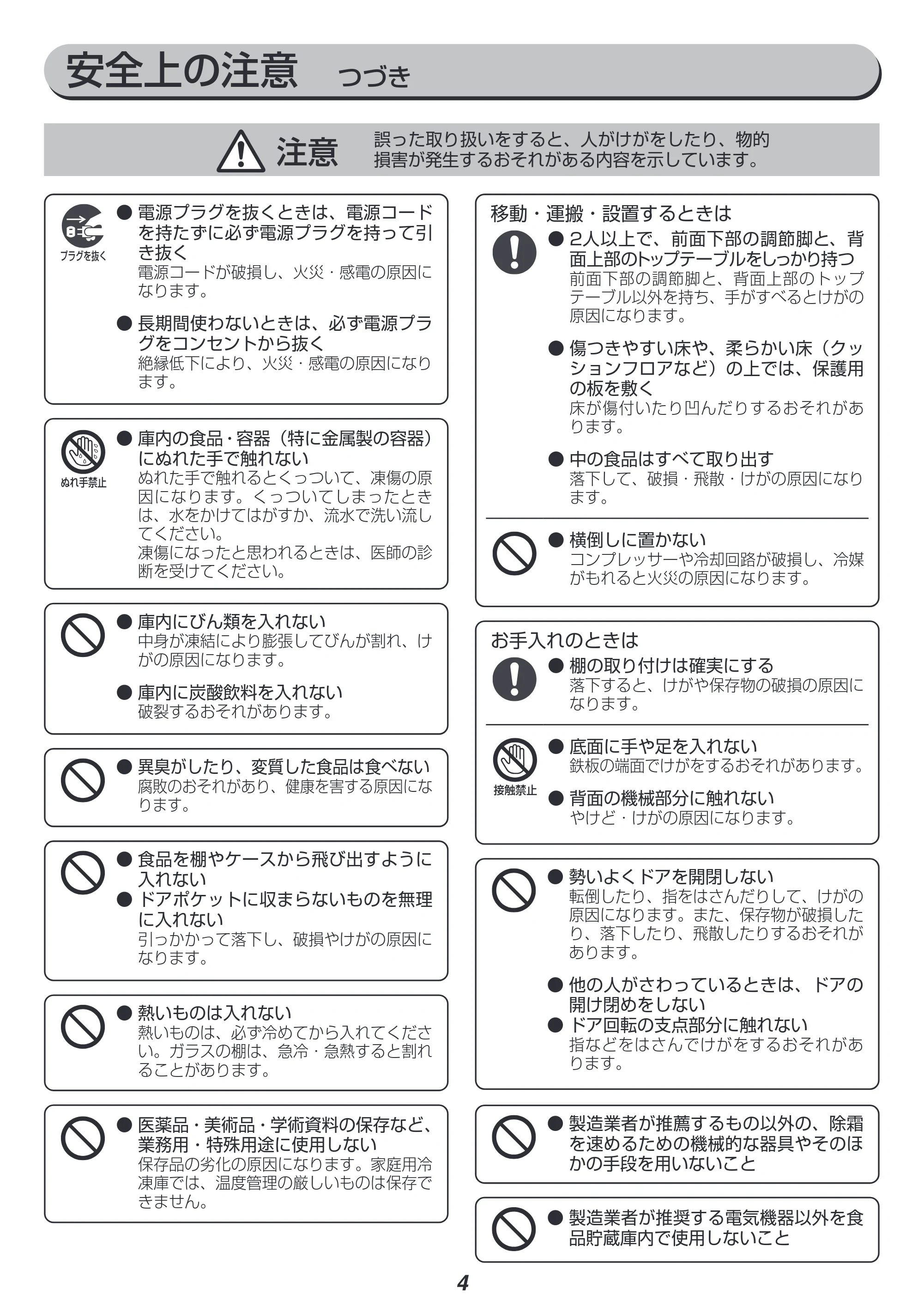 アイリスオーヤマ KUSN-12A 取扱説明書 — 原本ページ — 4ページ