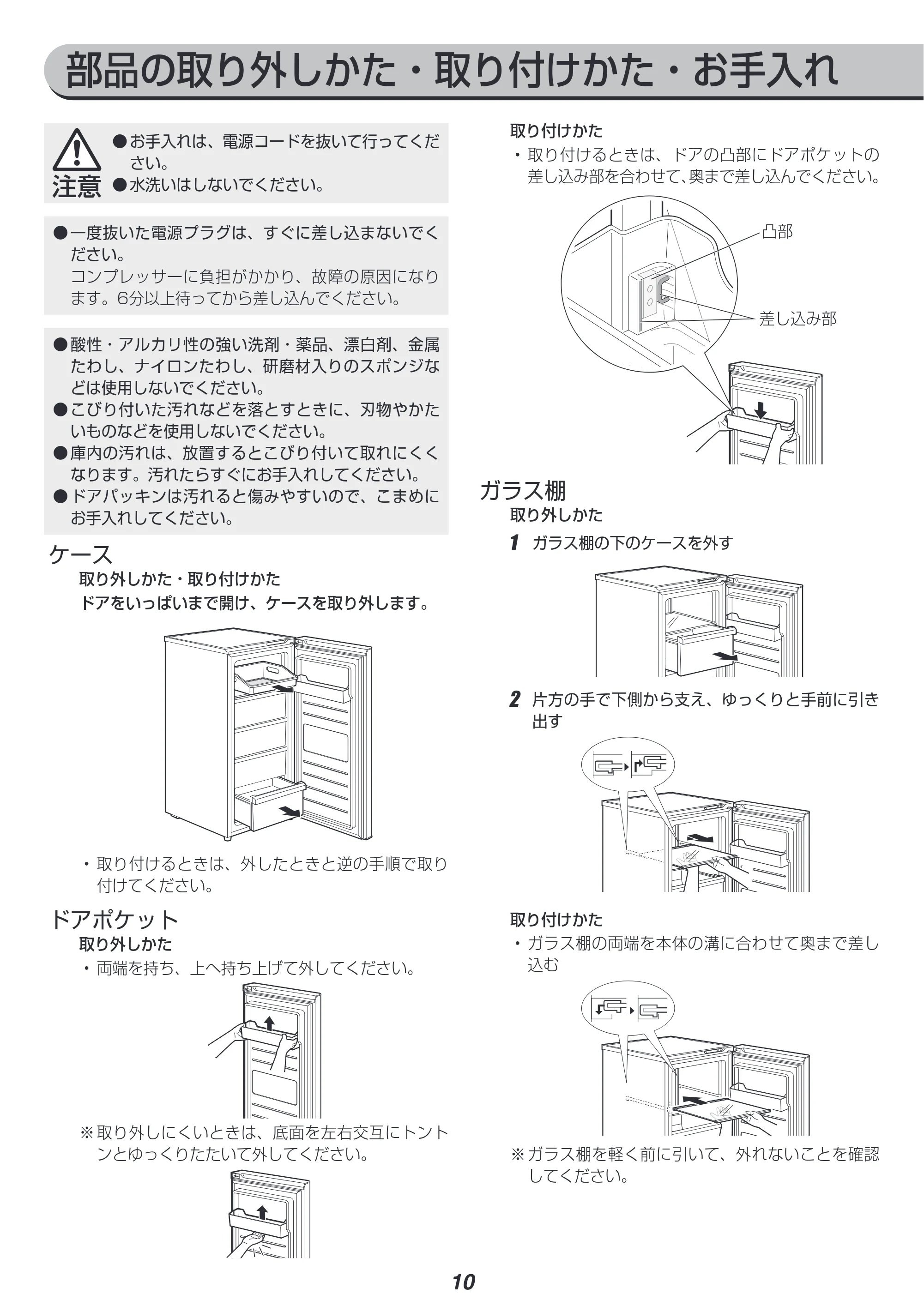 アイリスオーヤマ KUSN-12A 取扱説明書 — 原本ページ — 10ページ