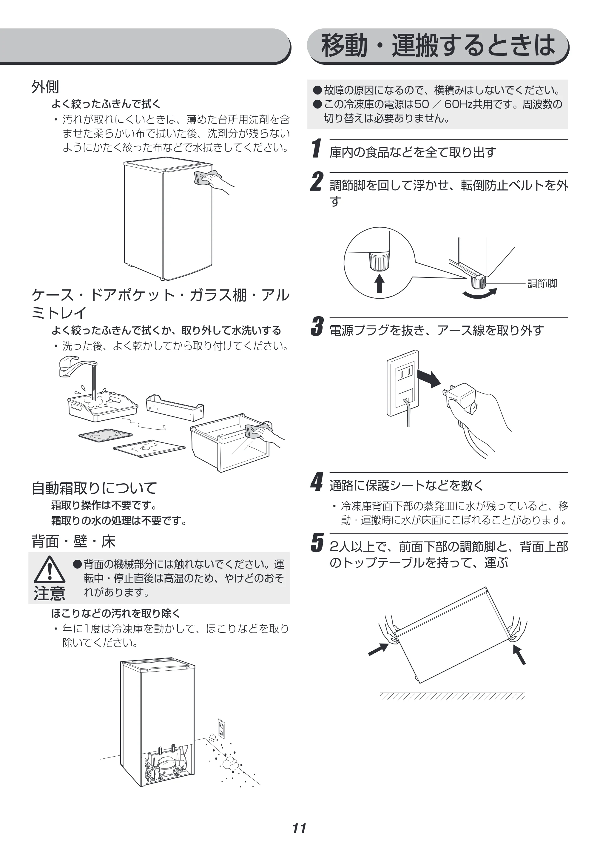 アイリスオーヤマ KUSN-12A 取扱説明書 — 原本ページ — 11ページ