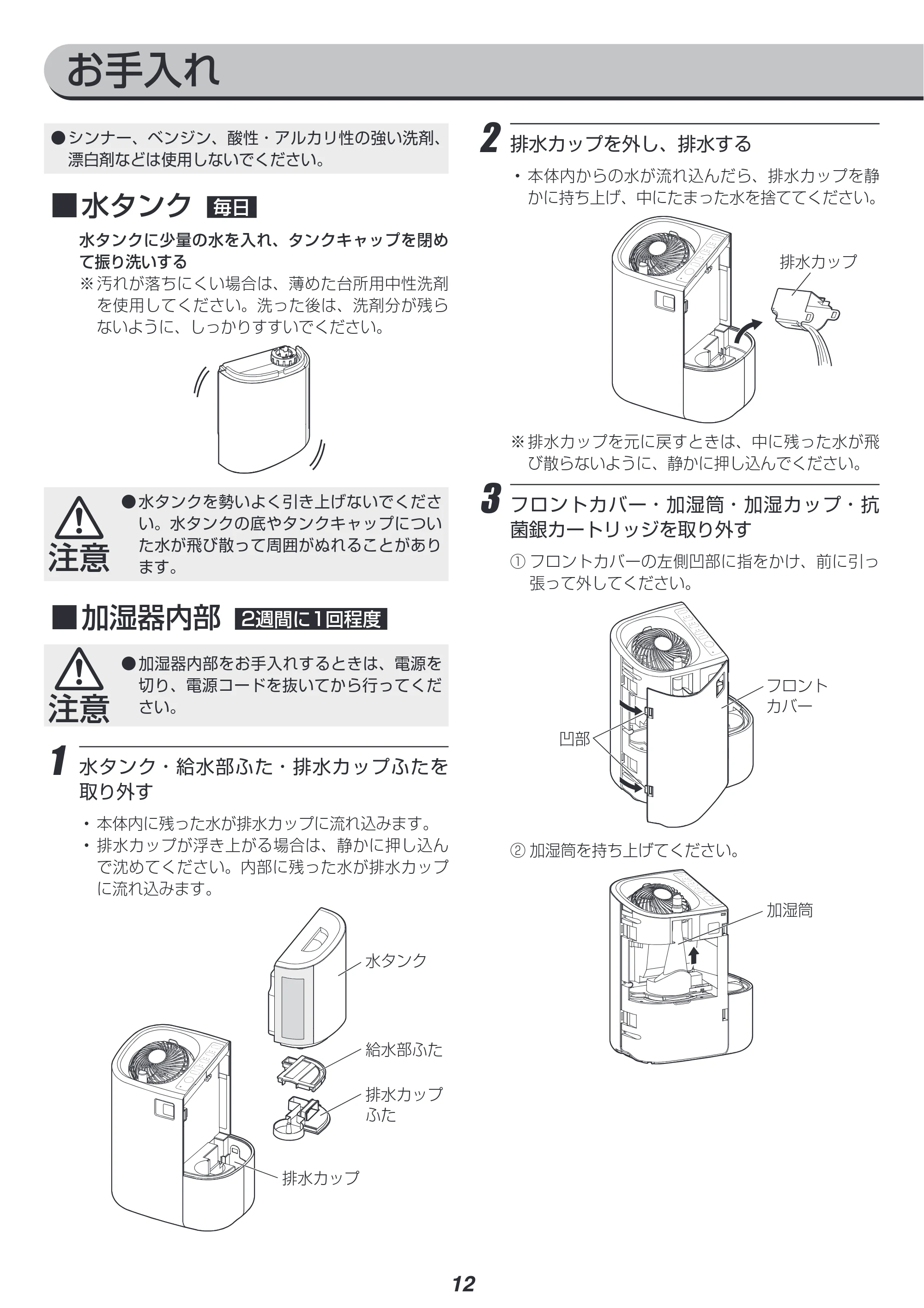 アイリスオーヤマ HCK-5519 取扱説明書 — 原本ページ — 12ページ