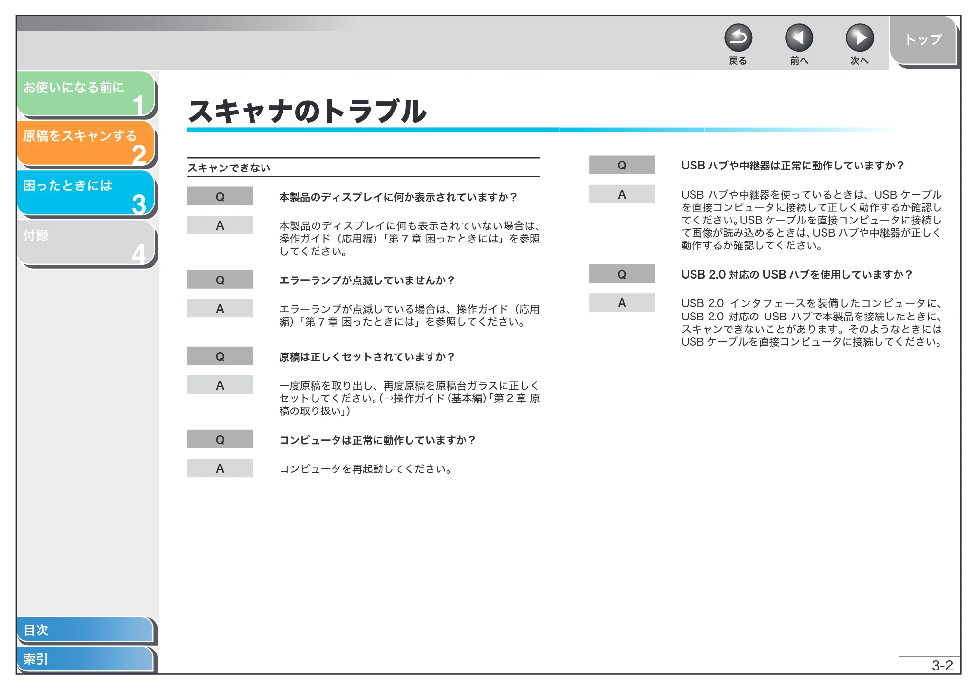 キヤノン MF6570 スキャナードライバーガイド (PDF形式/2.42Mバイト) — スキャナのトラブル — 原本ページ — 56ページ