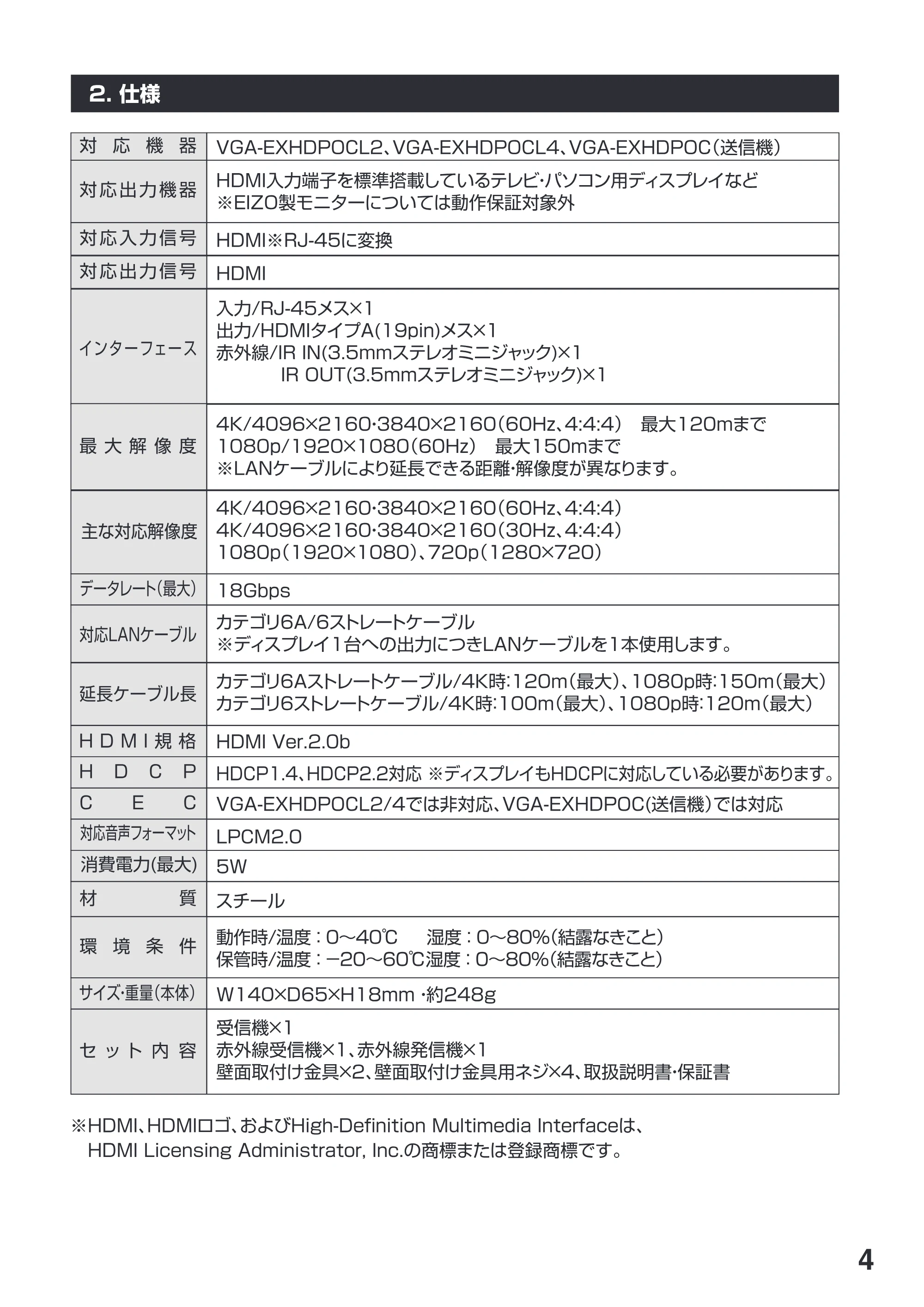 サンワサプライ VGA-EXHDPOCR 取扱説明書 — 原本ページ — 5ページ