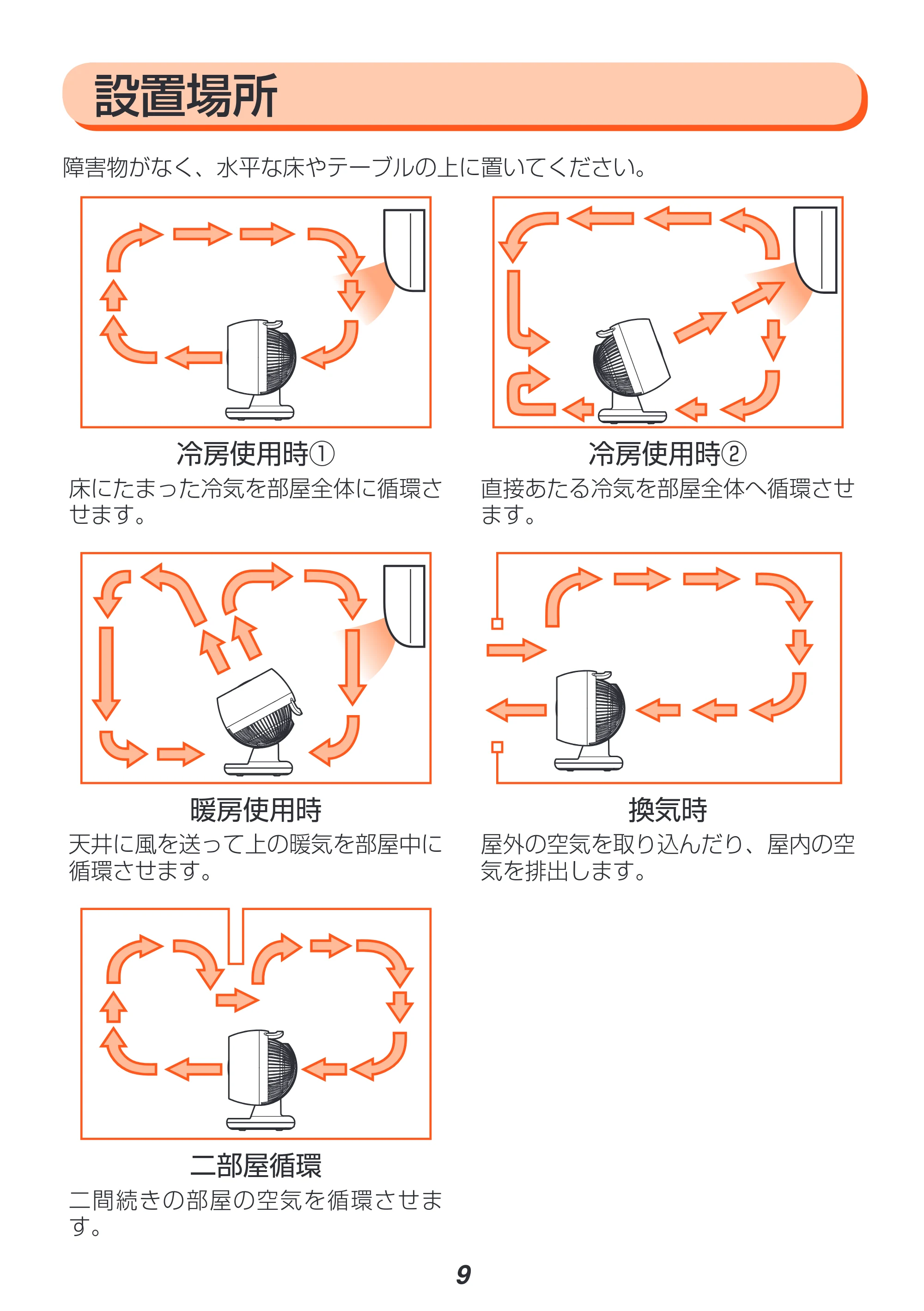 アイリスオーヤマ CFA-184 取扱説明書 — 原本ページ — 9ページ