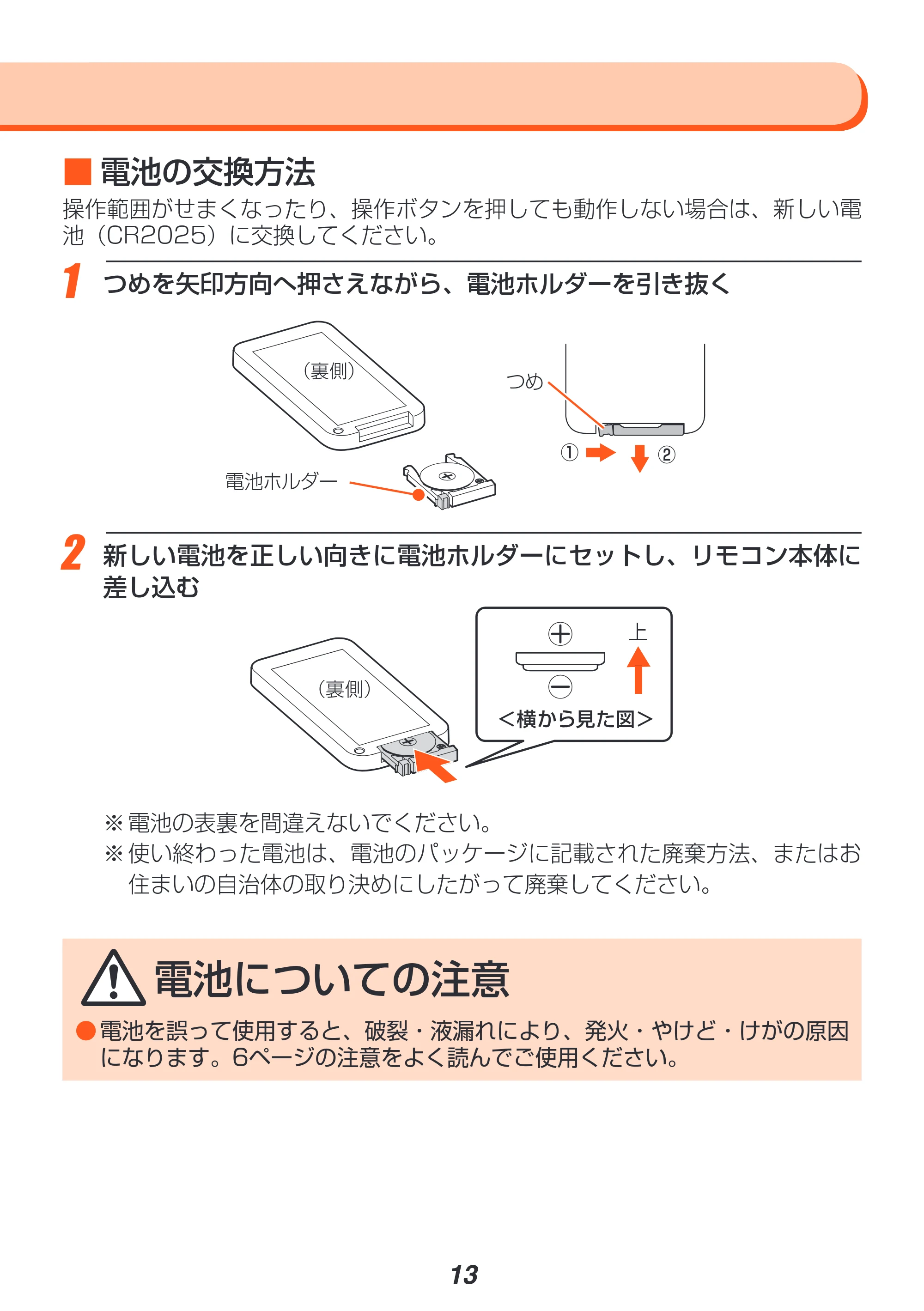 アイリスオーヤマ CFA-184 取扱説明書 — 原本ページ — 13ページ