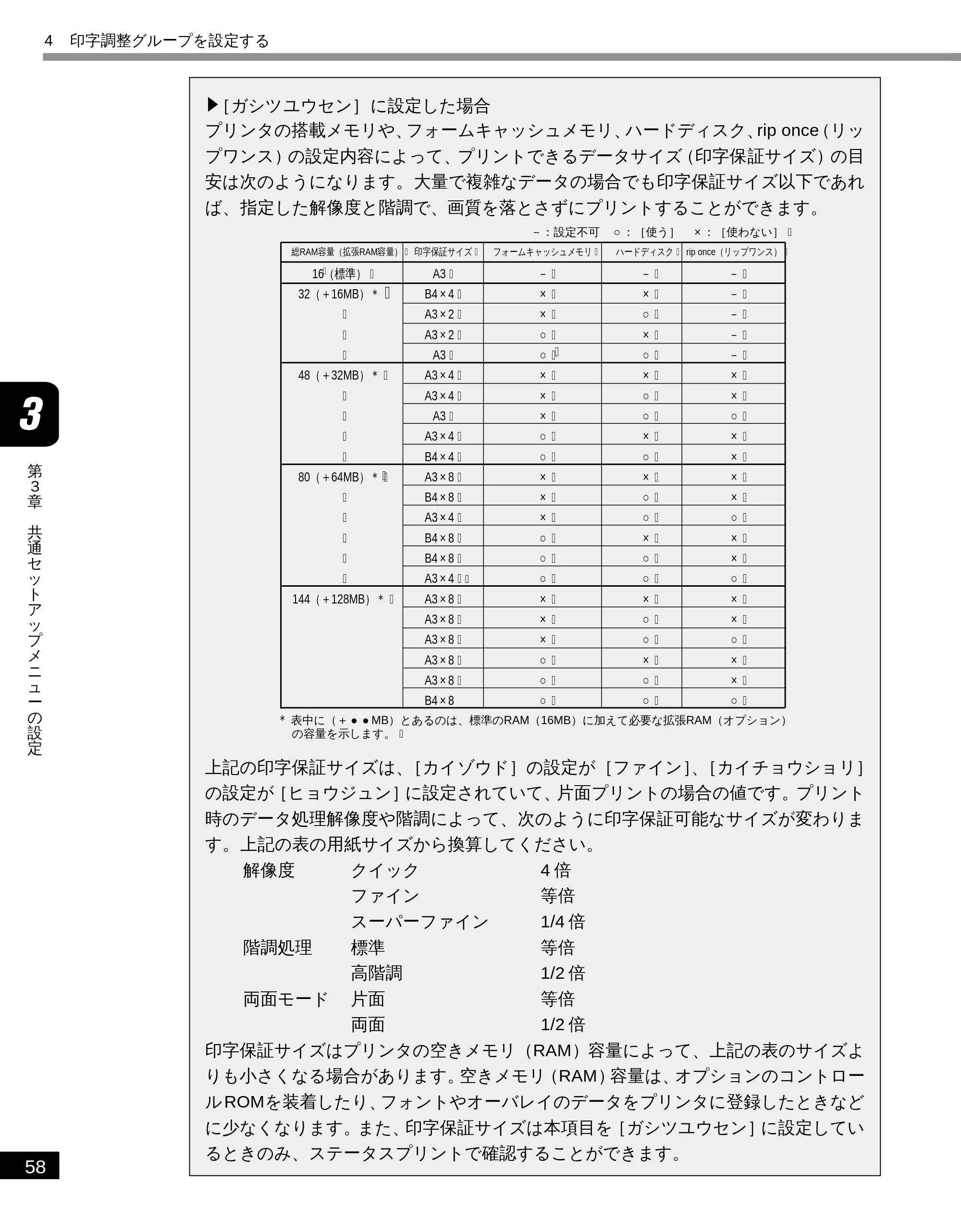 キヤノン LBP-1810 LIPS機能ガイド （PDF形式／3.76Mバイト） — ［ガシツユウセン］に設定した場合 — 原本ページ — 69ページ