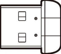 エレコム WDC-433SU2M2BK / WDC-433SU2M2WH 5.ユーザーズマニュアル(Mac版) — Wireless LAN Adapter — 図版 1-1 — 1ページ