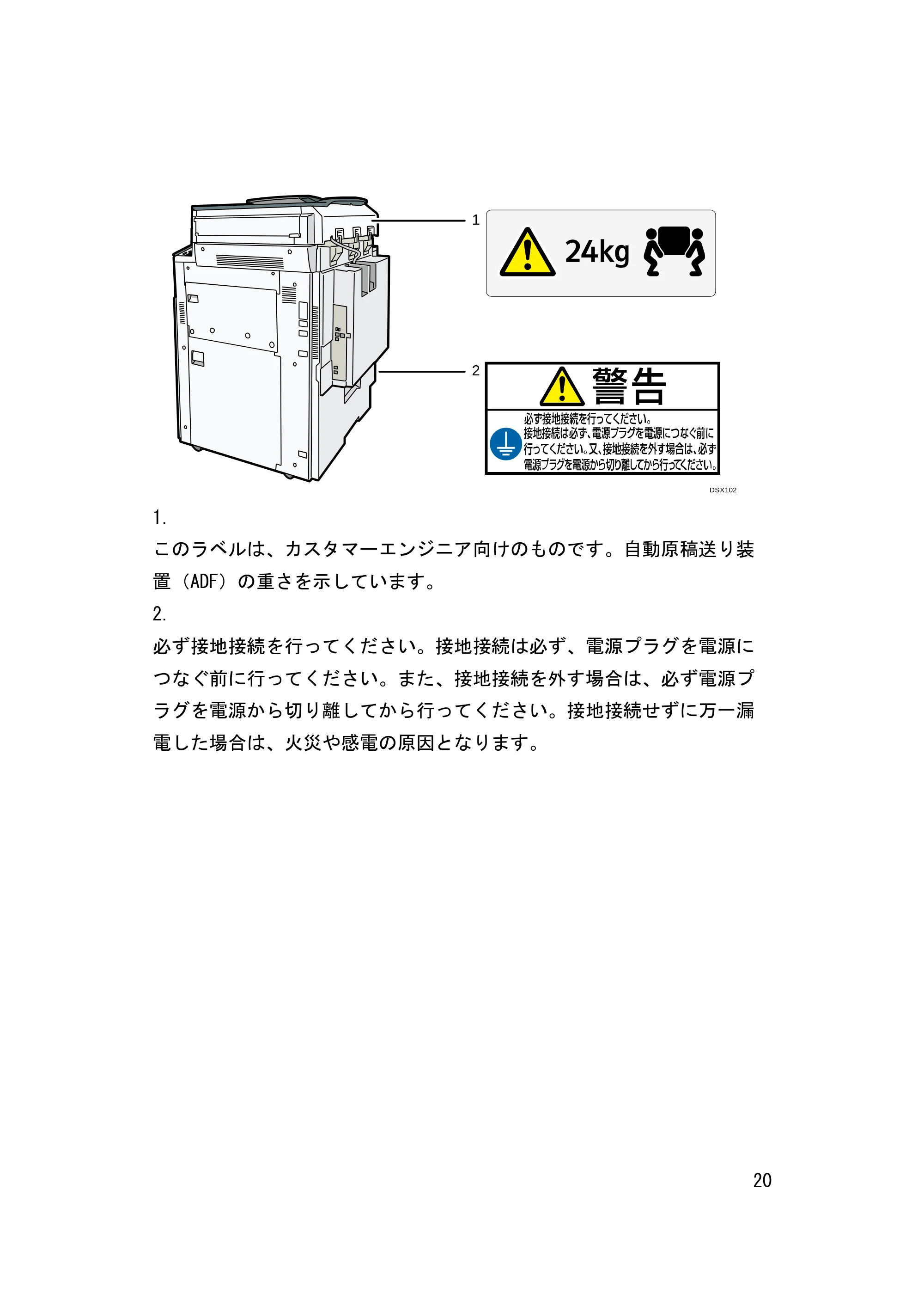 キヤノン iR W1040/W1040N はじめにお読みください (PDF形式/1.28Mバイト) — 原本ページ — 21ページ