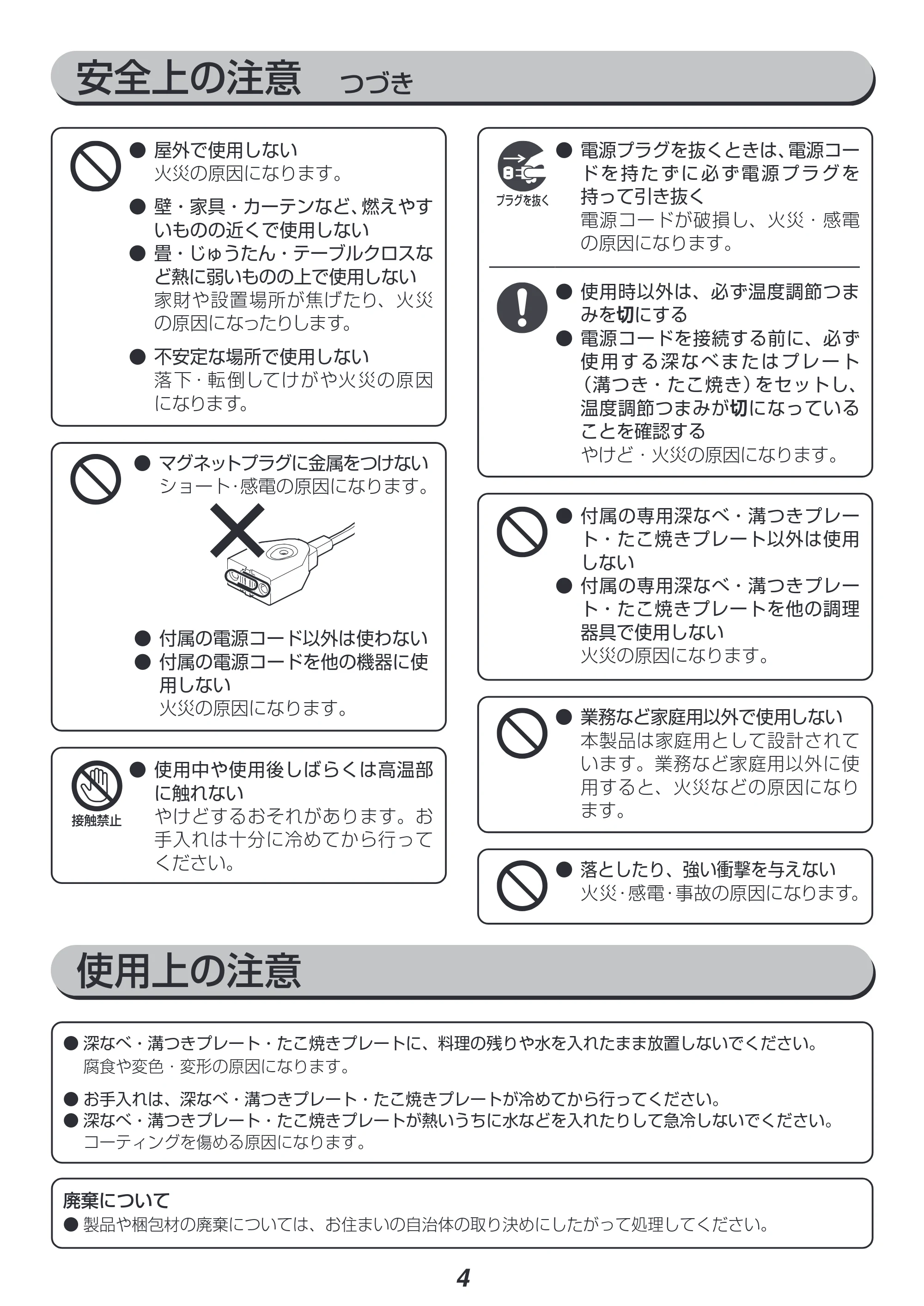 アイリスオーヤマ IGU-B3 取扱説明書 — 原本ページ — 4ページ