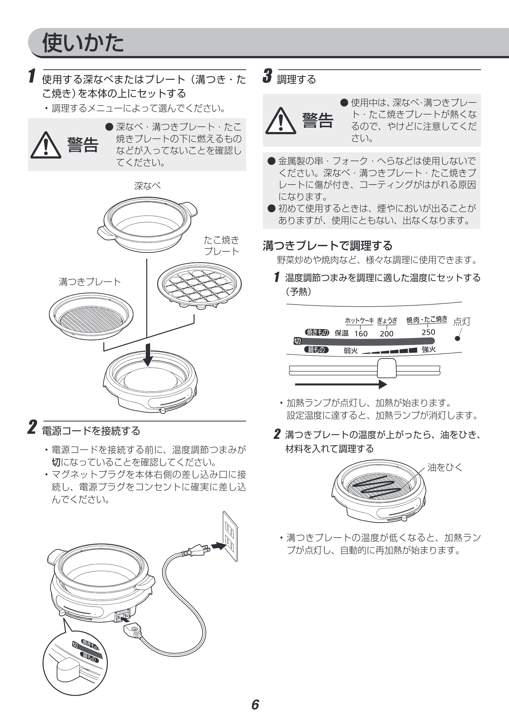 アイリスオーヤマ IGU-B3 取扱説明書 — 原本ページ — 6ページ