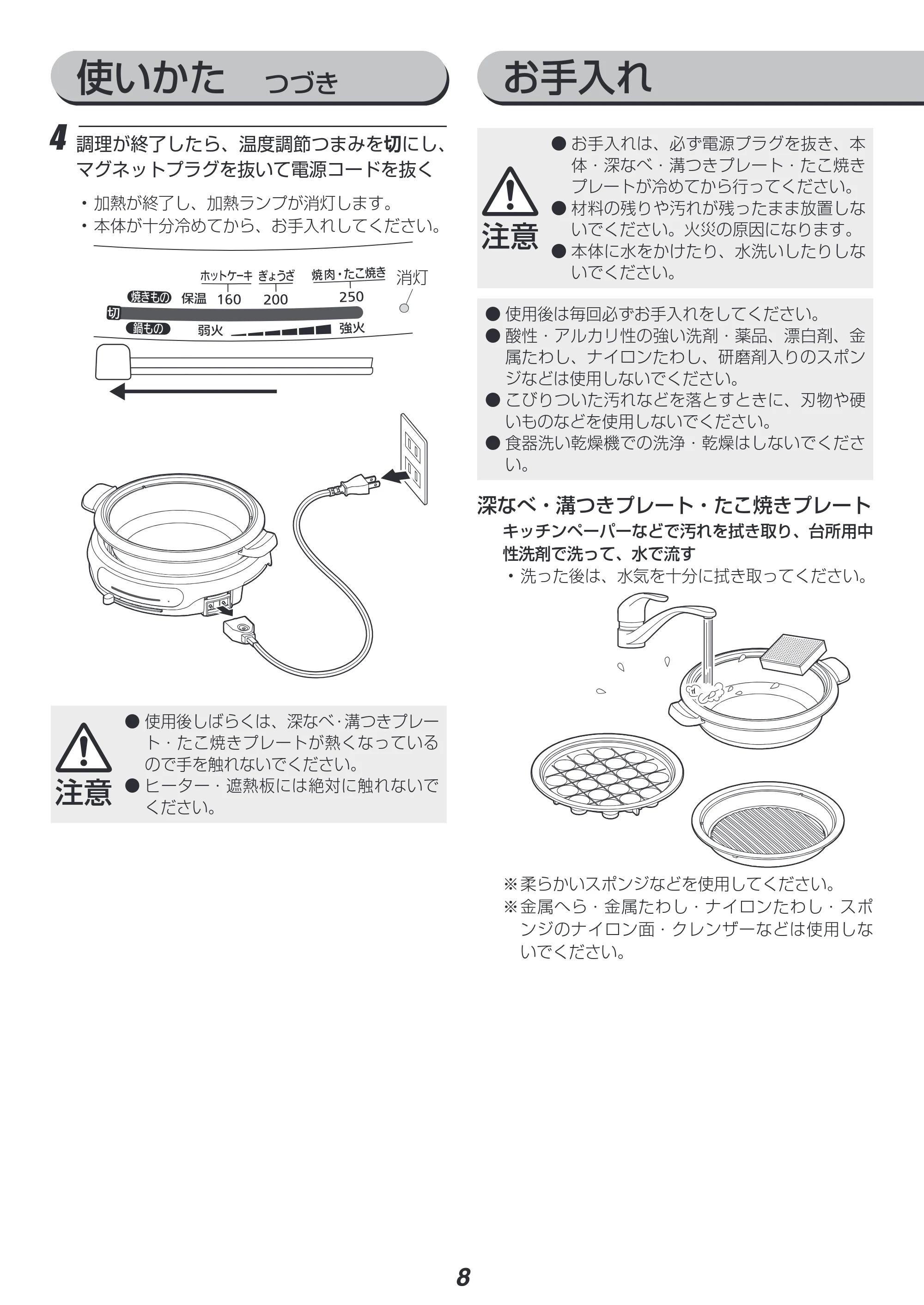アイリスオーヤマ IGU-B3 取扱説明書 — 原本ページ — 8ページ