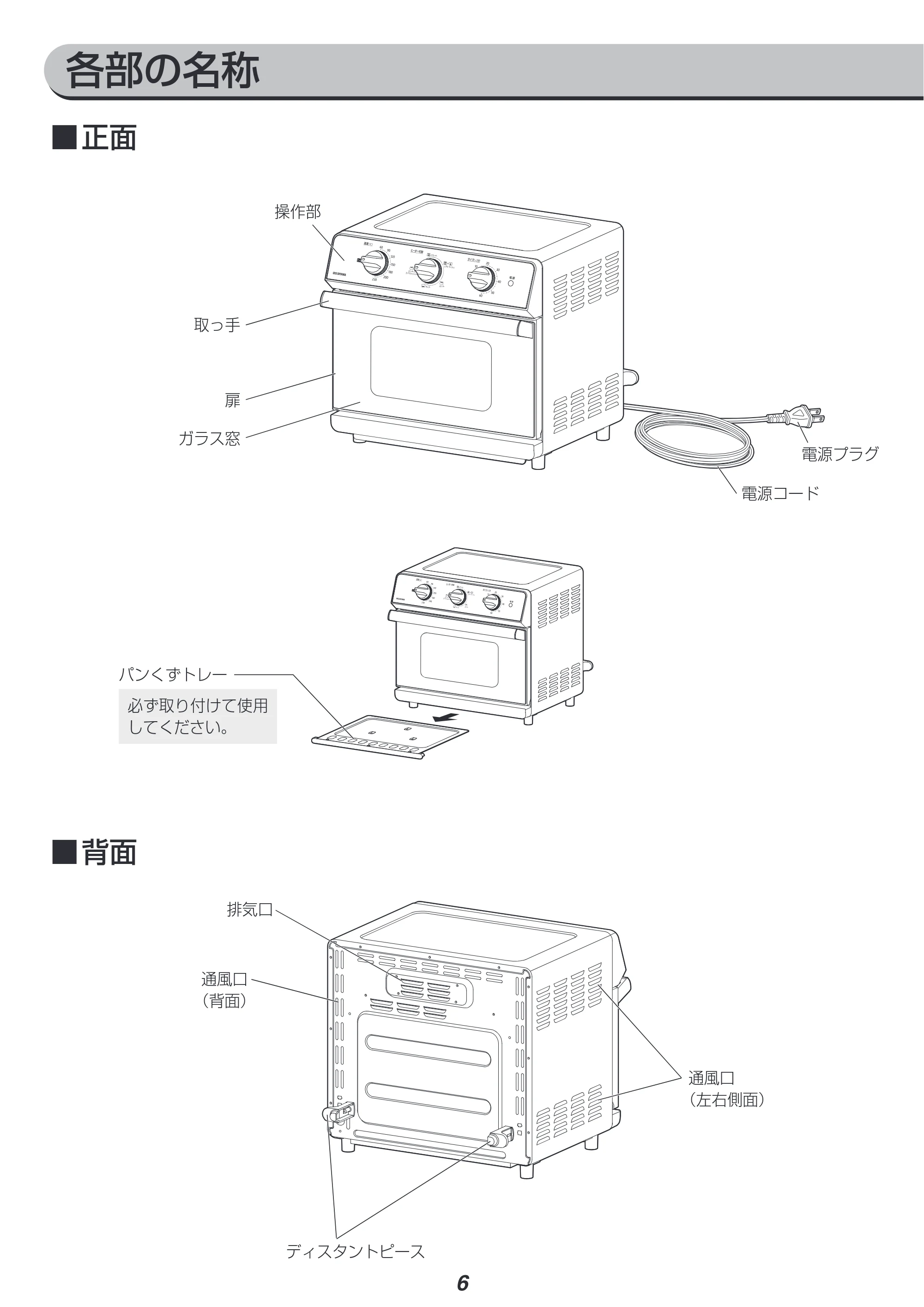 アイリスオーヤマ FVX-D14A 取扱説明書 — 原本ページ — 6ページ