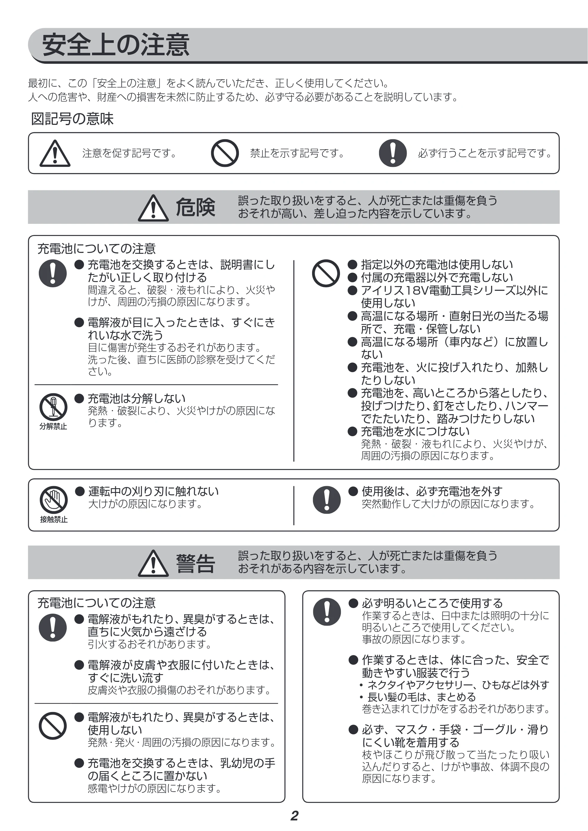 アイリスオーヤマ JHT530 取扱説明書 — 原本ページ — 2ページ