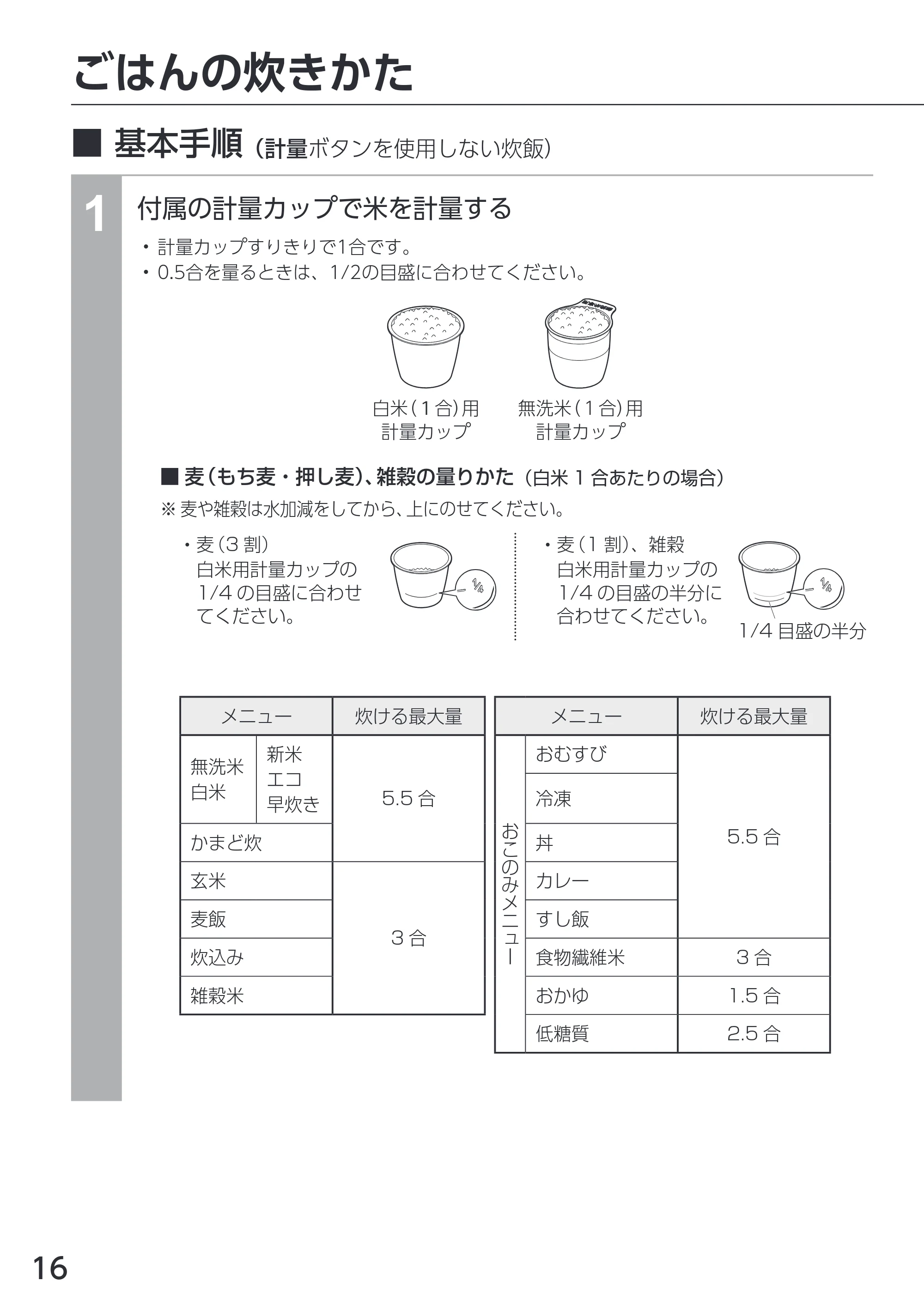 アイリスオーヤマ RC-ICA50 取扱説明書 — 原本ページ — 16ページ