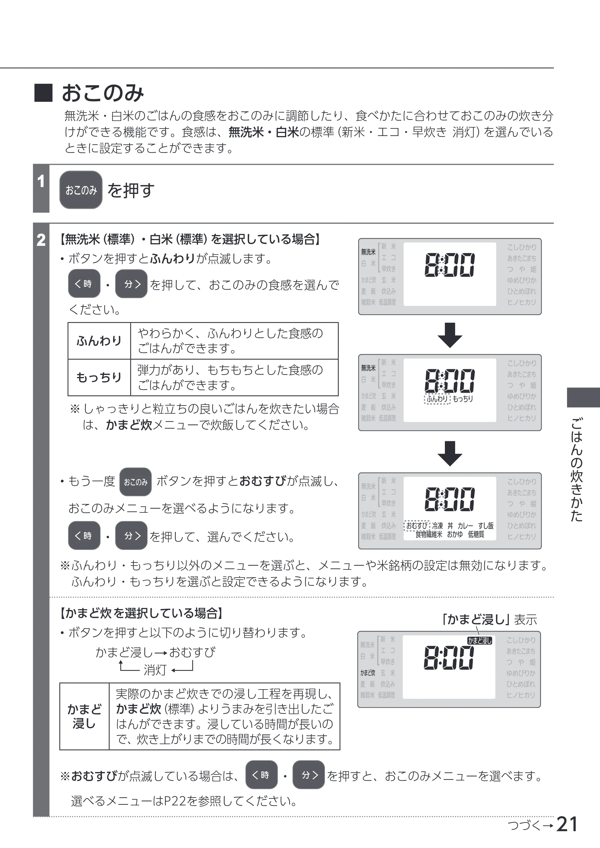 アイリスオーヤマ RC-ICA50 取扱説明書 — 原本ページ — 21ページ