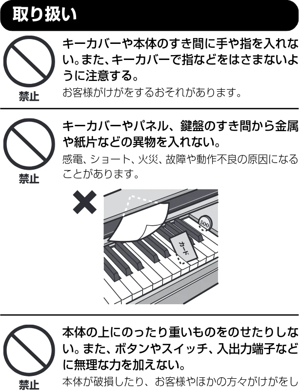 ヤマハ CSP-170 / CSP-150 CSP-170/CSP-150 取扱説明書 — 電源/ 電源コード — 図版 6-5 — 6ページ