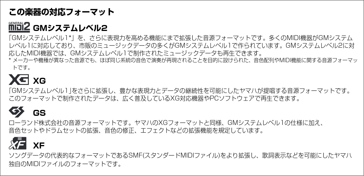 ヤマハ CSP-170 / CSP-150 CSP-170/CSP-150 取扱説明書 — ■製品に搭載されている機能/データに関するお知らせ — 図版 9-1 — 9ページ