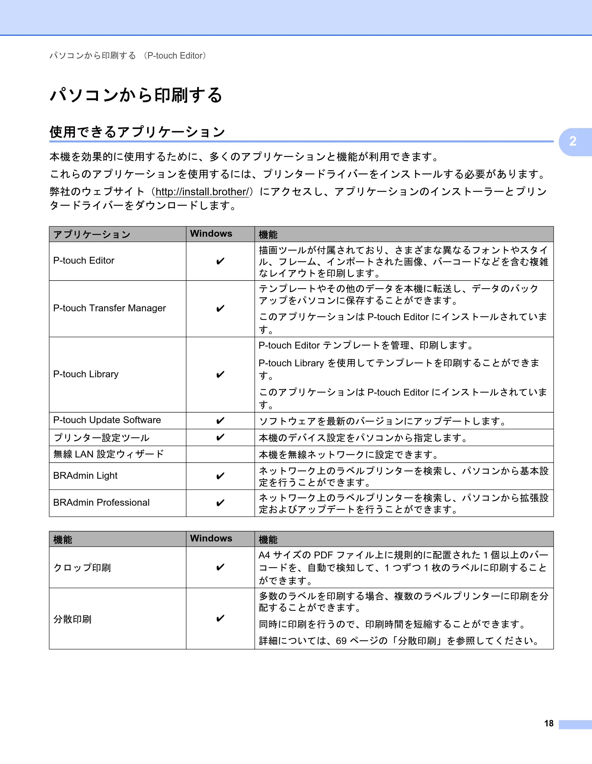ブラザー QL-1115NWB ユーザーズガイド — パソコンから印刷する — 原本ページ — 26ページ