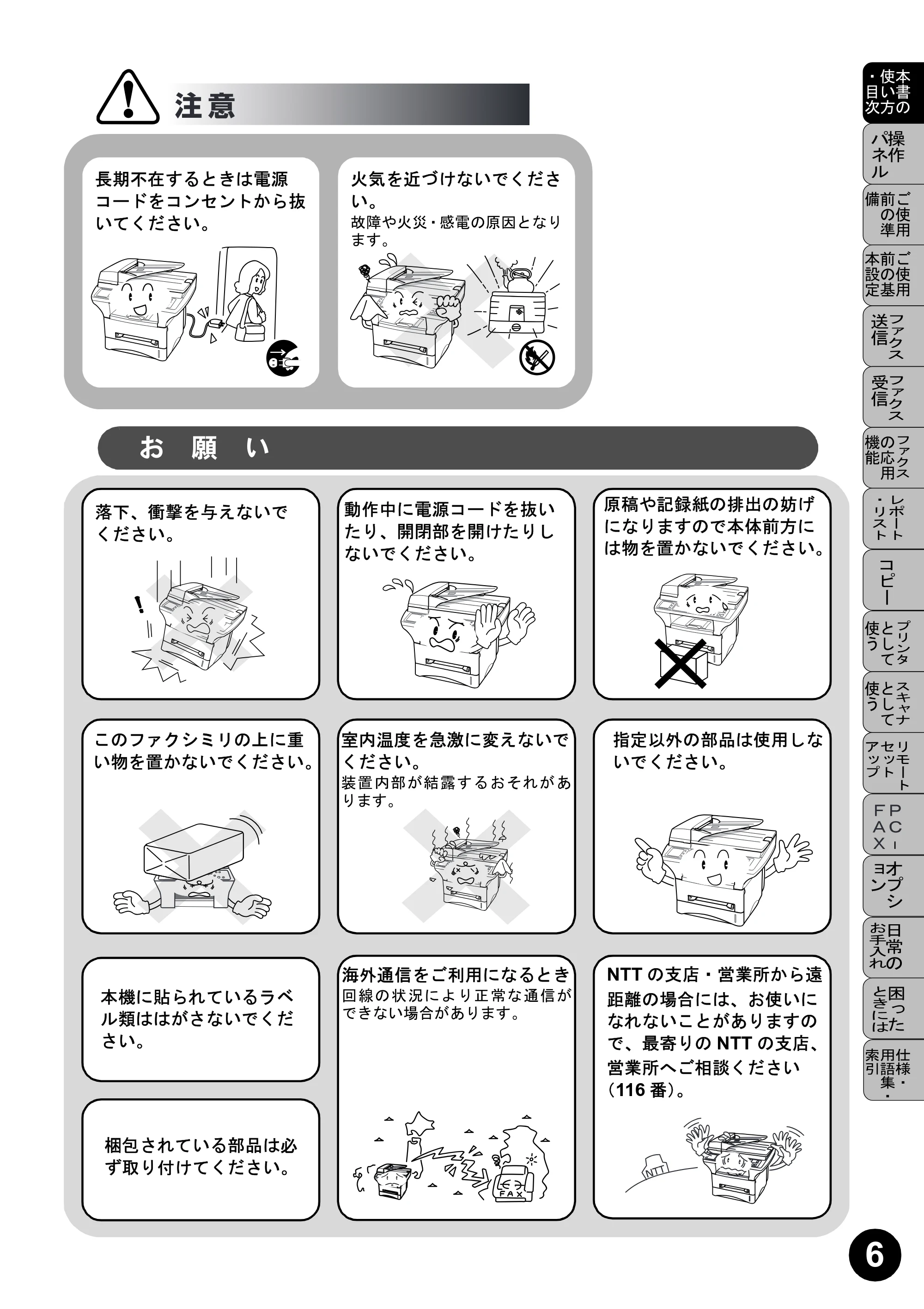 ブラザー MFC-9800J 取扱説明書(本体) — 原本ページ — 7ページ