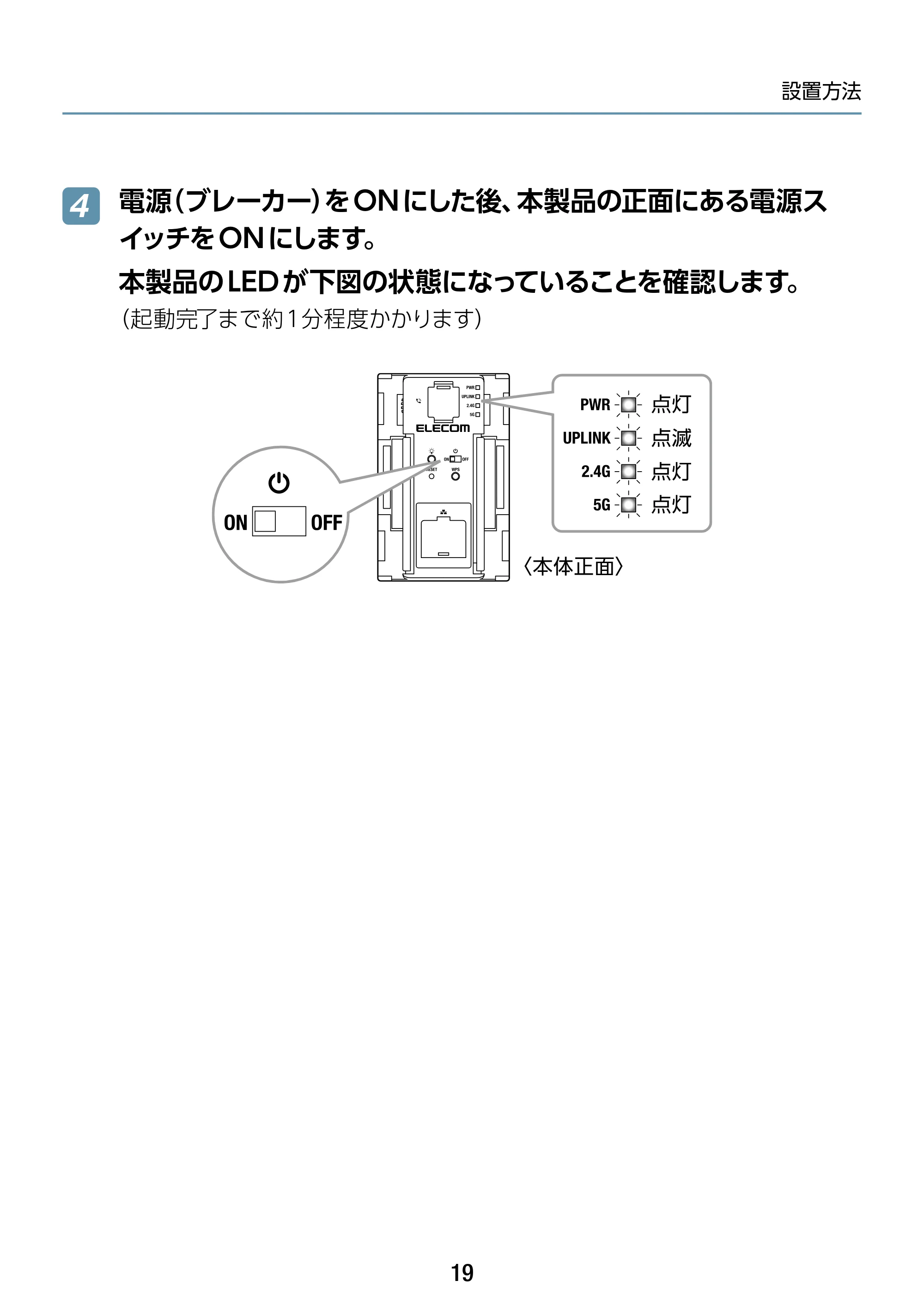 エレコム WAB-S1167IW2-AC 2.ユーザーズ・マニュアル — 原本ページ — 19ページ