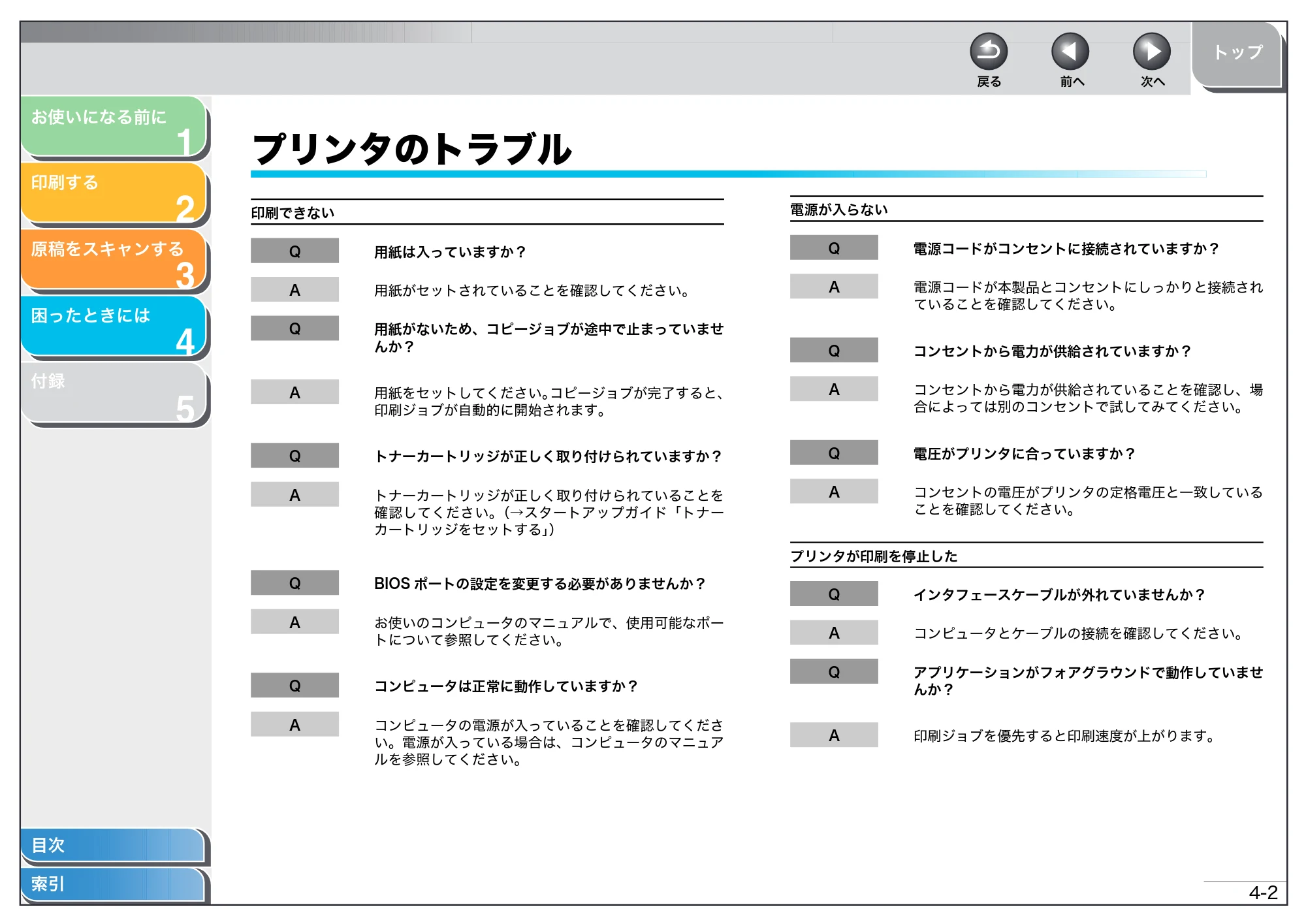 キヤノン MF3220 ソフトウエアガイド （PDF形式／9.54Mバイト） — プリンタのトラブル — 原本ページ — 97ページ