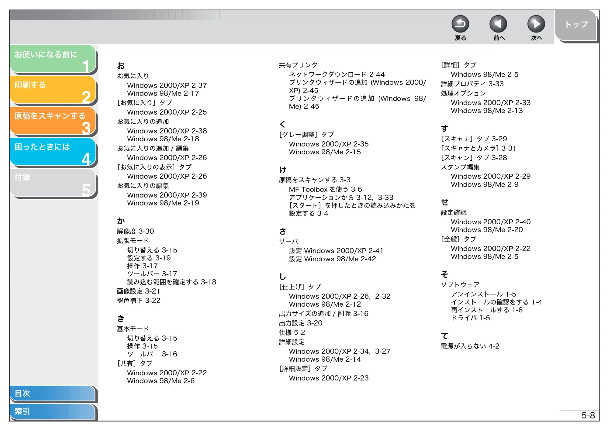 キヤノン MF3220 ソフトウエアガイド （PDF形式／9.54Mバイト） — 原本ページ — 114ページ