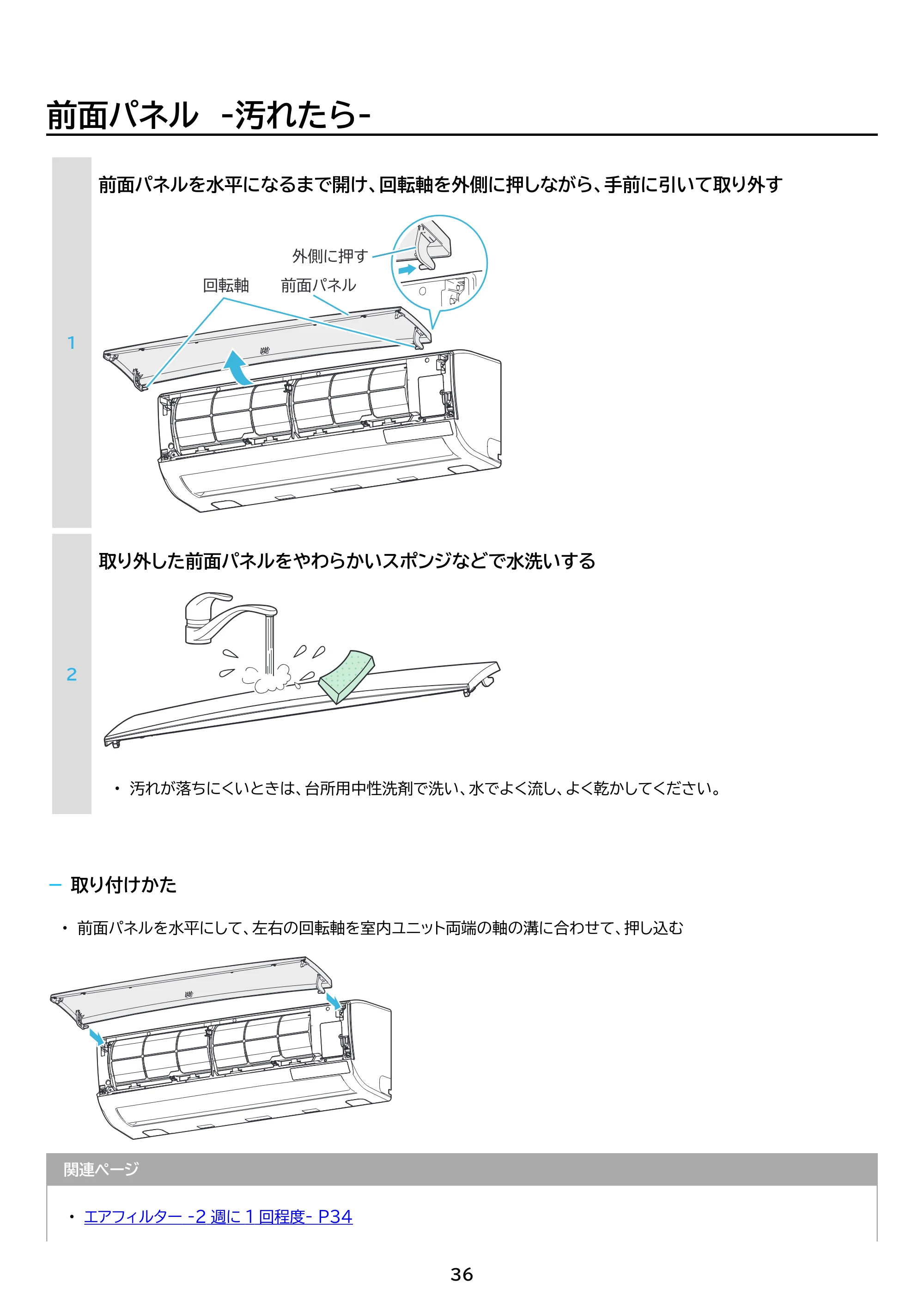 アイリスオーヤマ IRR-2225C 取扱説明書 — 原本ページ — 36ページ