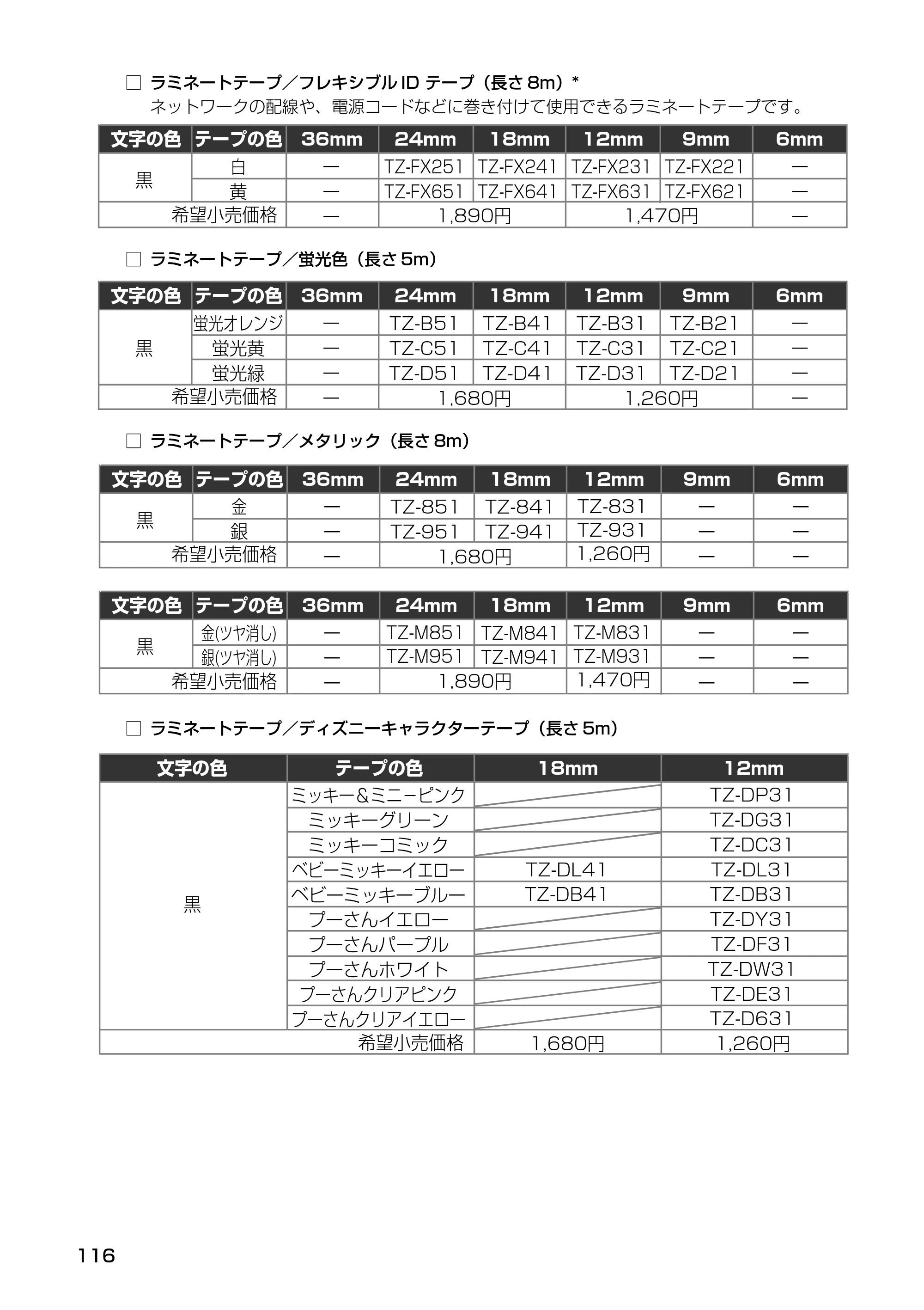 ブラザー PT-9500pc クイックリファレンスガイド — 原本ページ — 118ページ