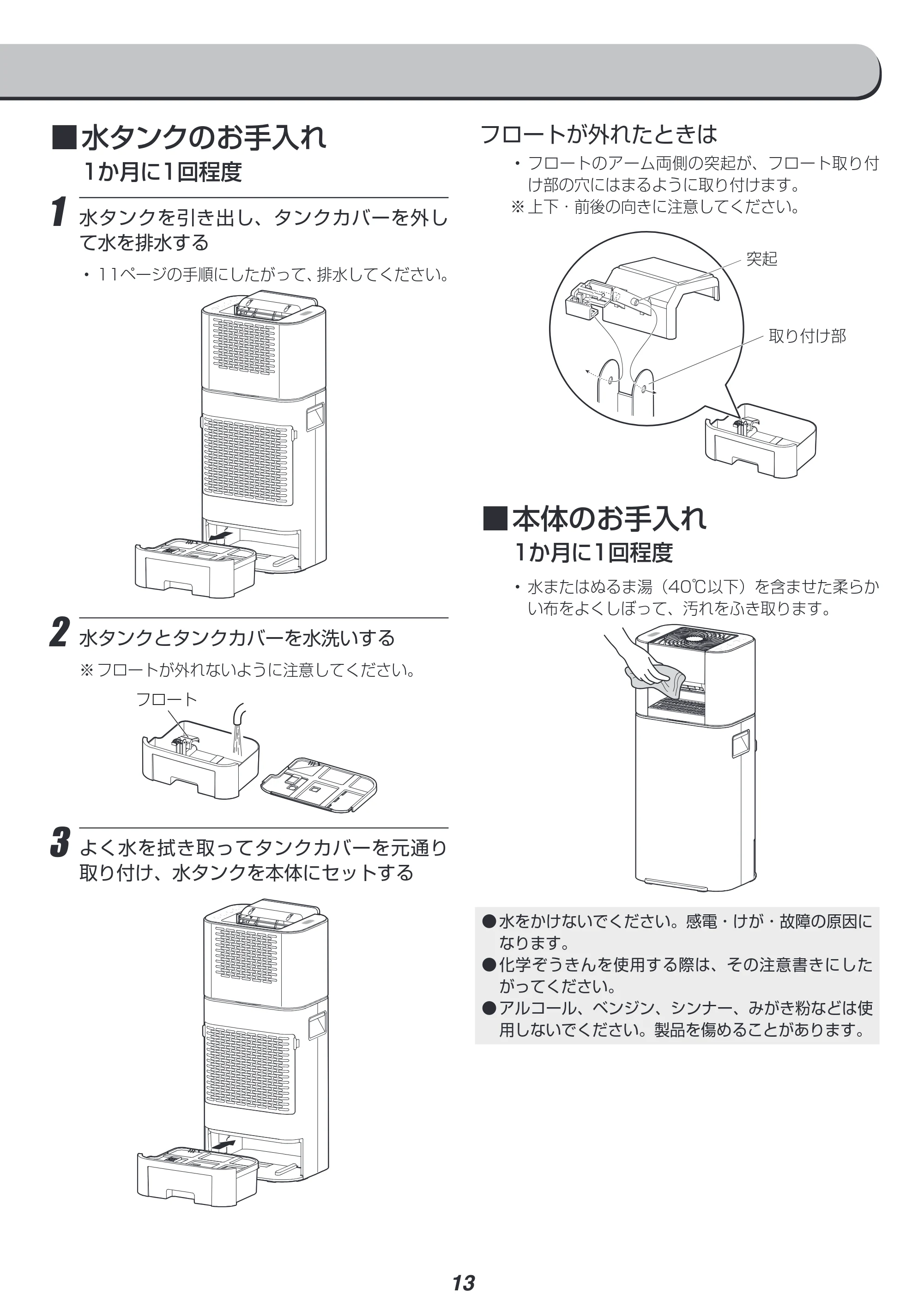 アイリスオーヤマ KIJD-I50 取扱説明書 — 原本ページ — 13ページ