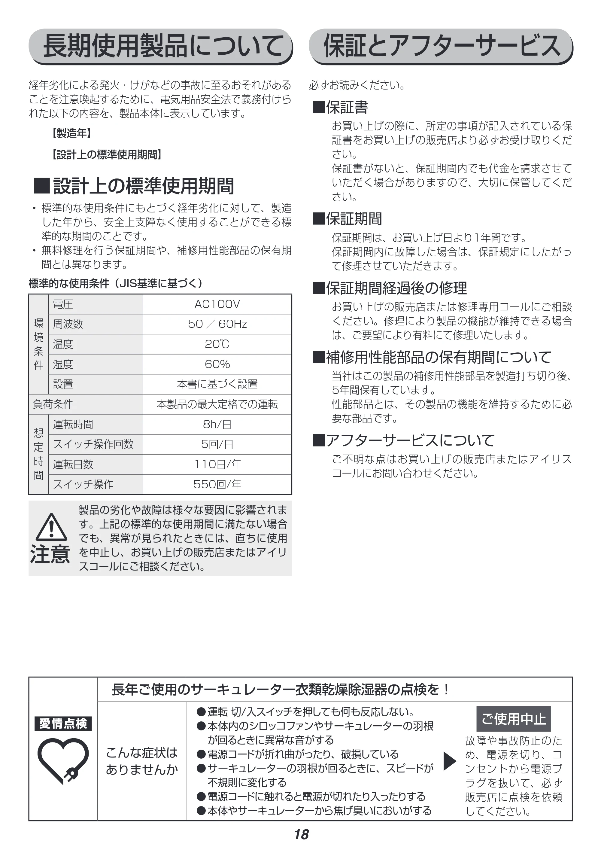 アイリスオーヤマ KIJD-I50 取扱説明書 — 原本ページ — 18ページ