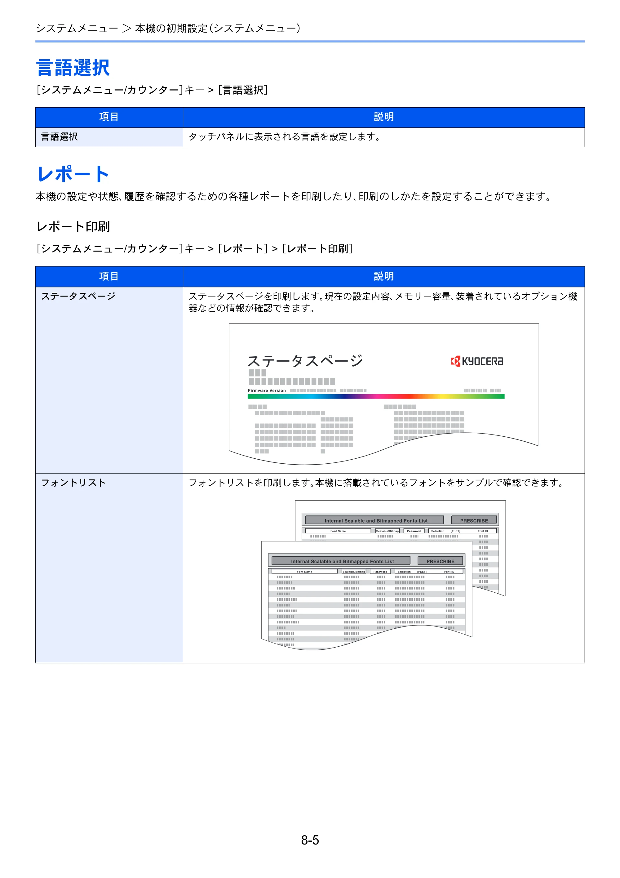 京セラ ECOSYS M5526cdw ECOSYS M5526cdw 使用説明書 — 言語選択 — 原本ページ — 261ページ